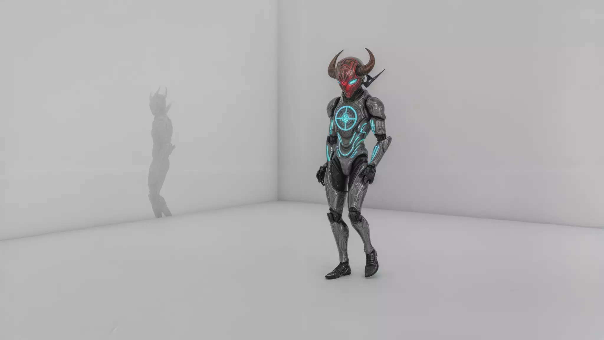 Warrior Low-poly 3D model_0