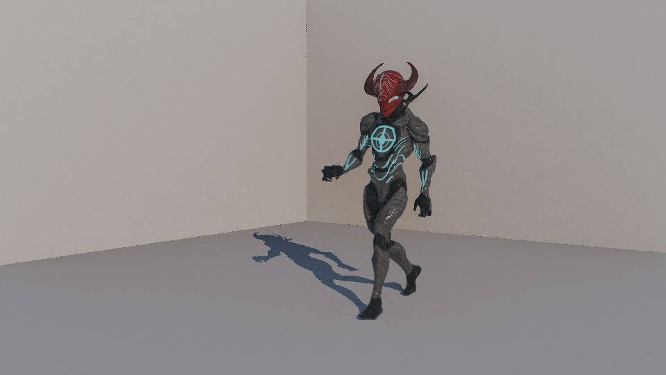 Warrior Low-poly 3D model_75