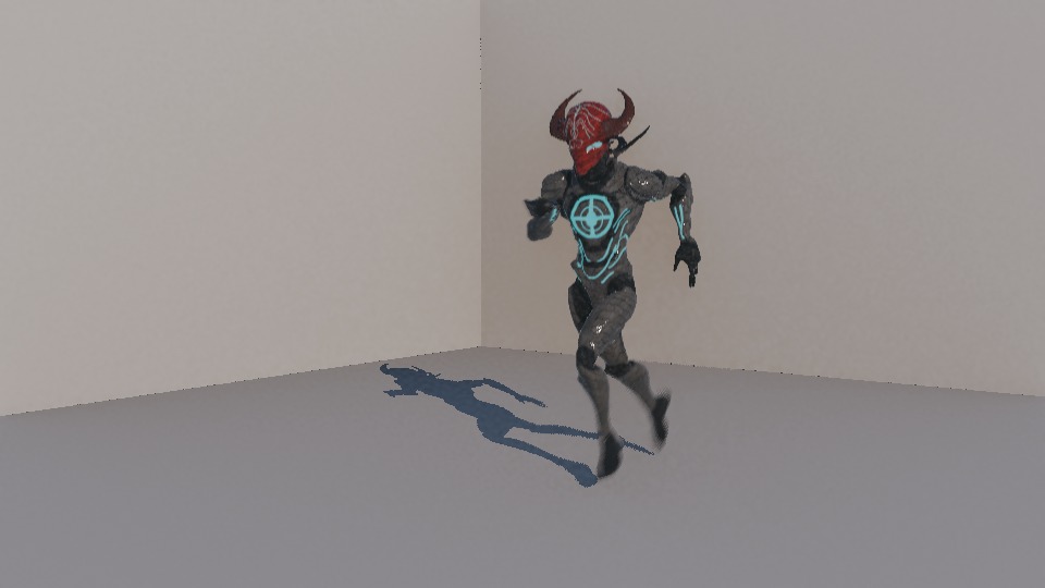 Warrior Low-poly 3D model_99