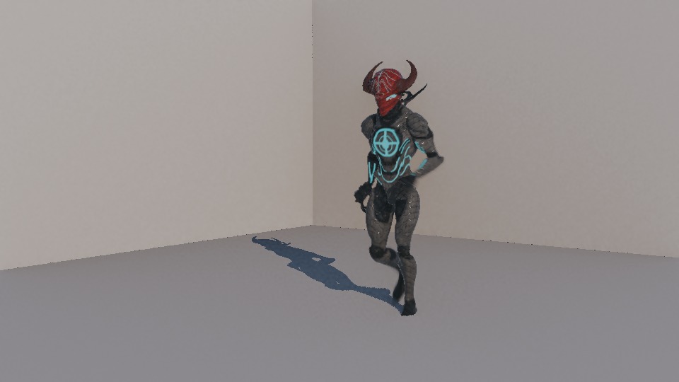 Warrior Low-poly 3D model_90