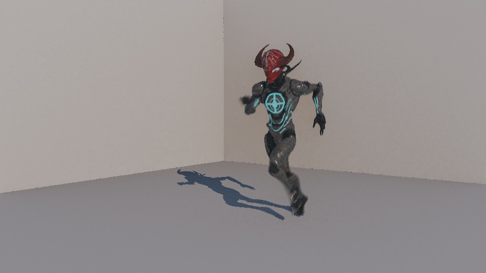 Warrior Low-poly 3D model_112