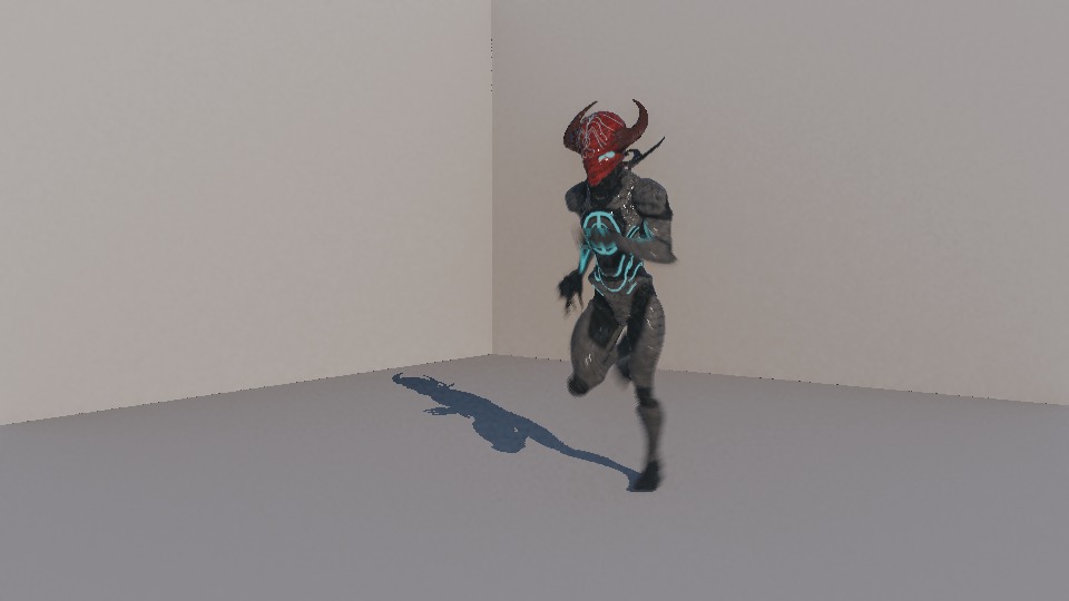 Warrior Low-poly 3D model_114