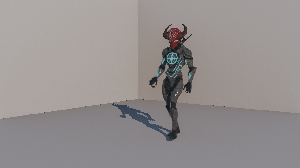 Warrior Low-poly 3D model_72