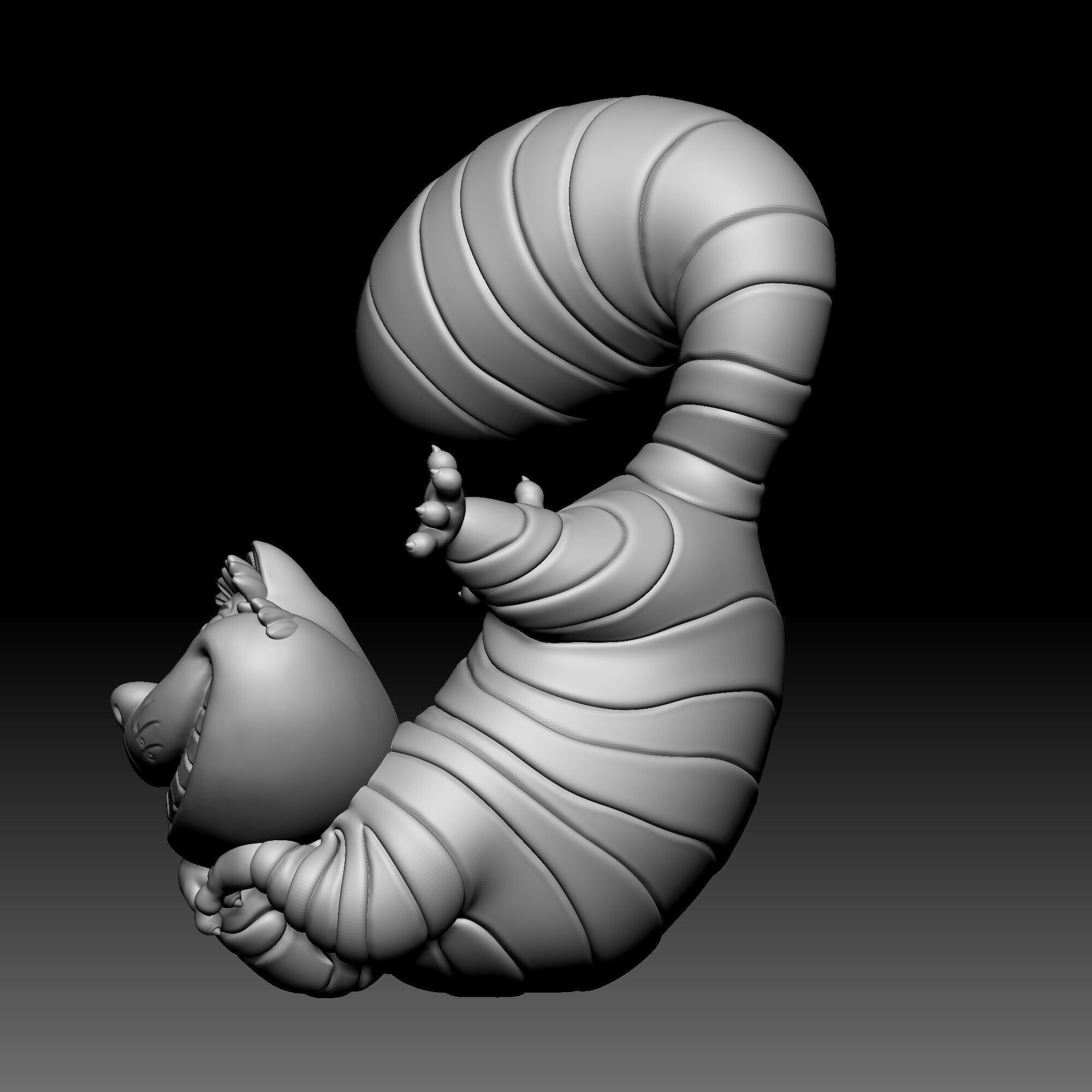 Cheshire cat - Alice in Wonderland - 050 3D print model_2