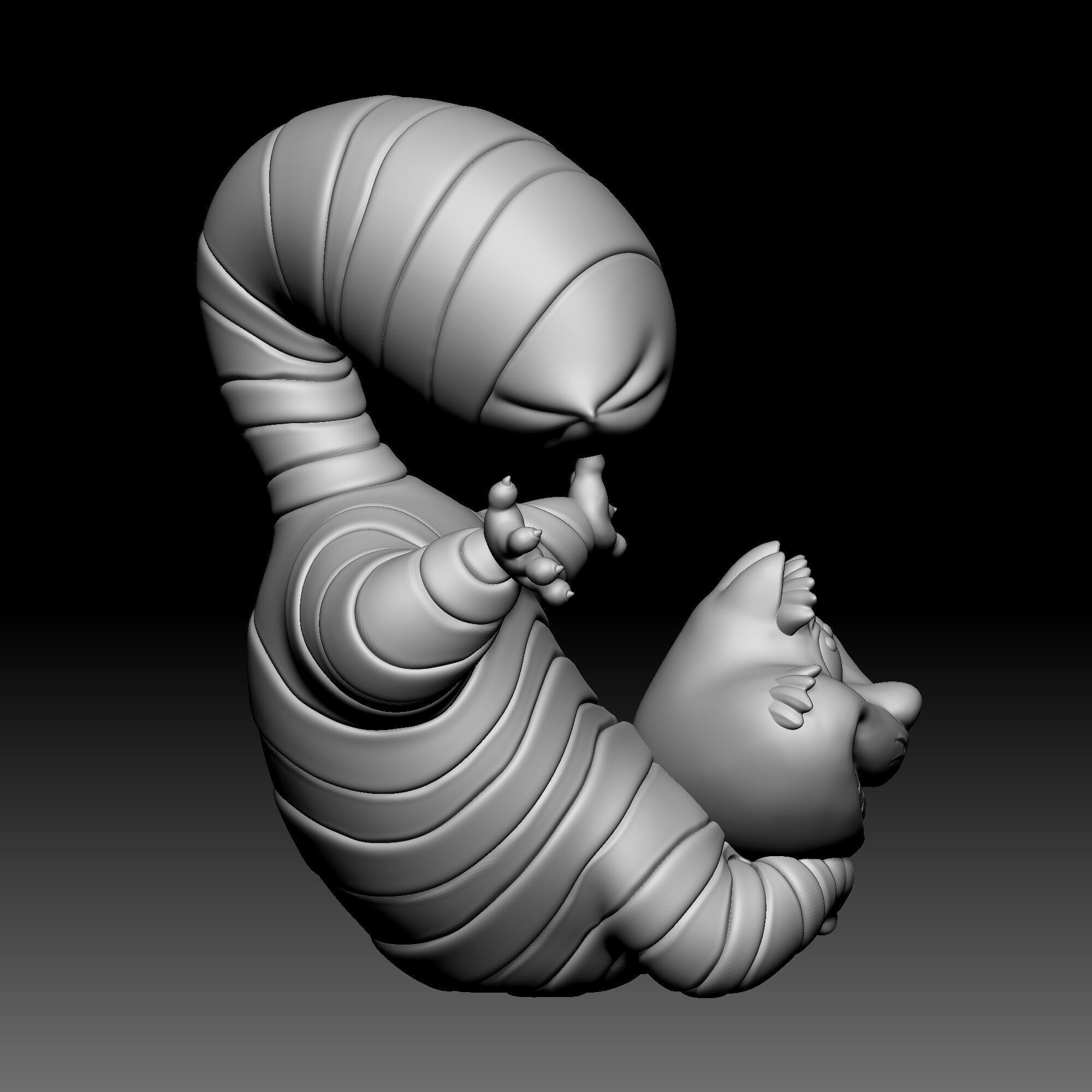 Cheshire cat - Alice in Wonderland - 050 3D print model_6