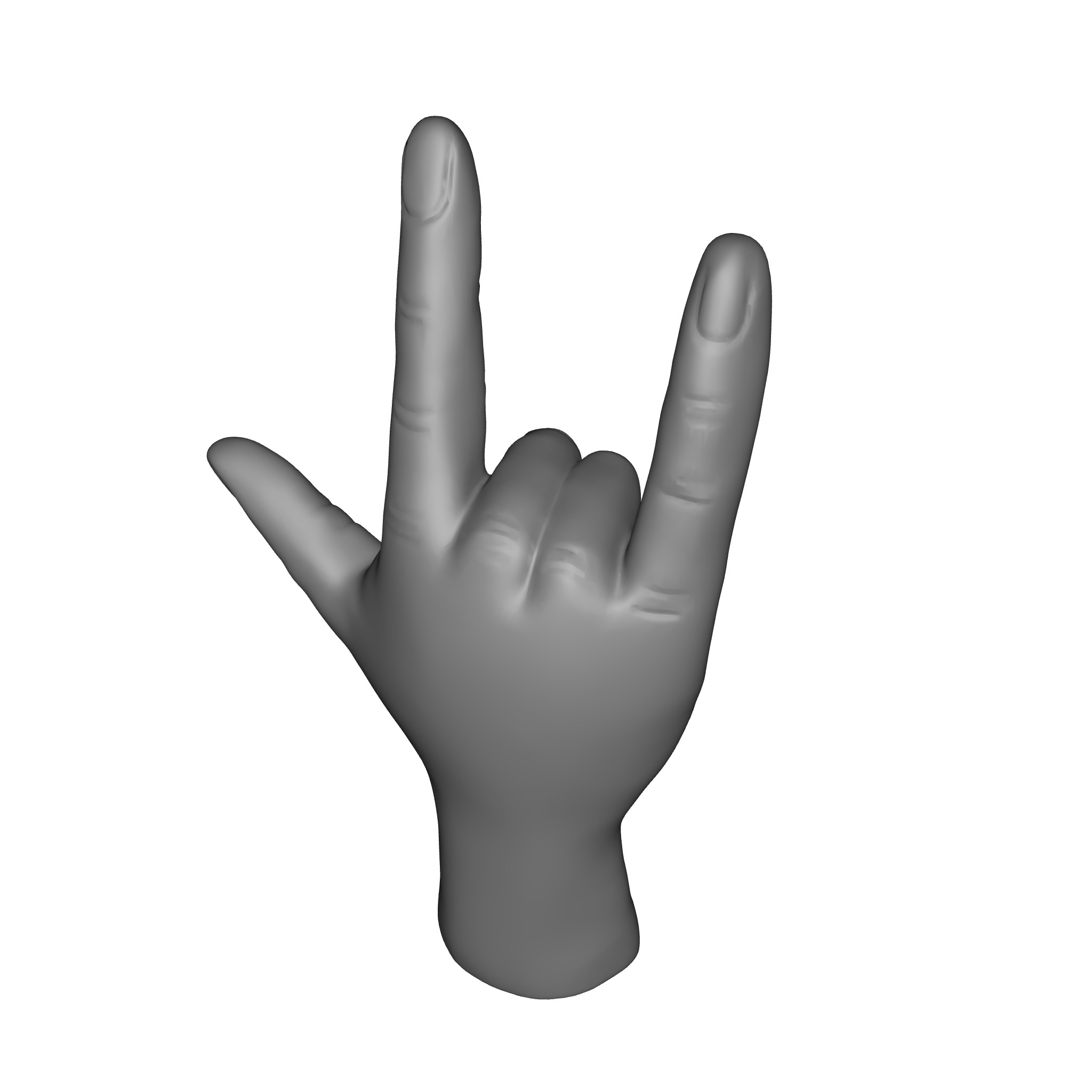 Brass I Love You  Figurine 3D model_6