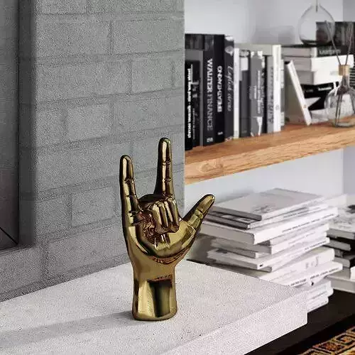 Brass I Love You  Figurine 3D model