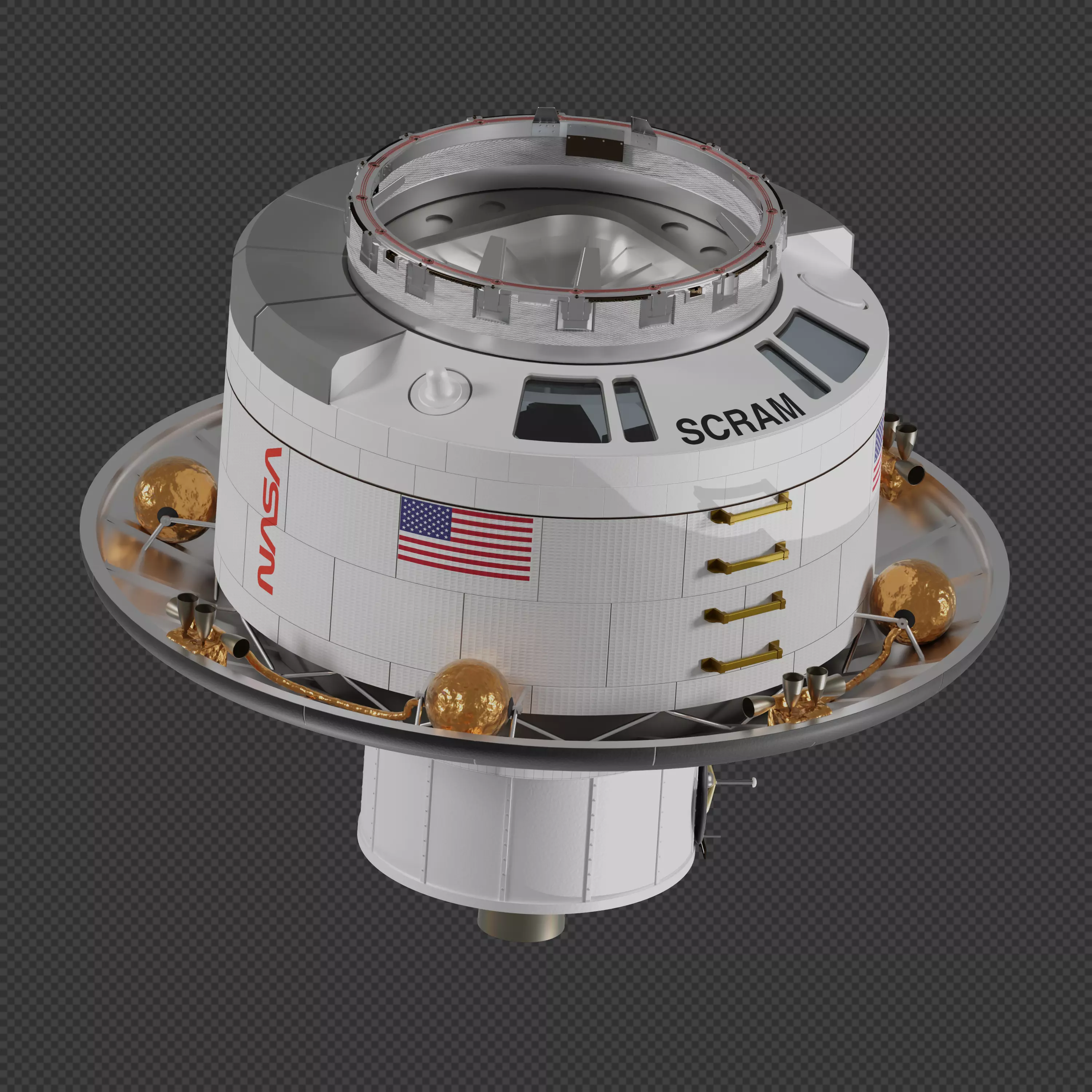 NASA SCRAM Crew Return Vehicle 3D model_0
