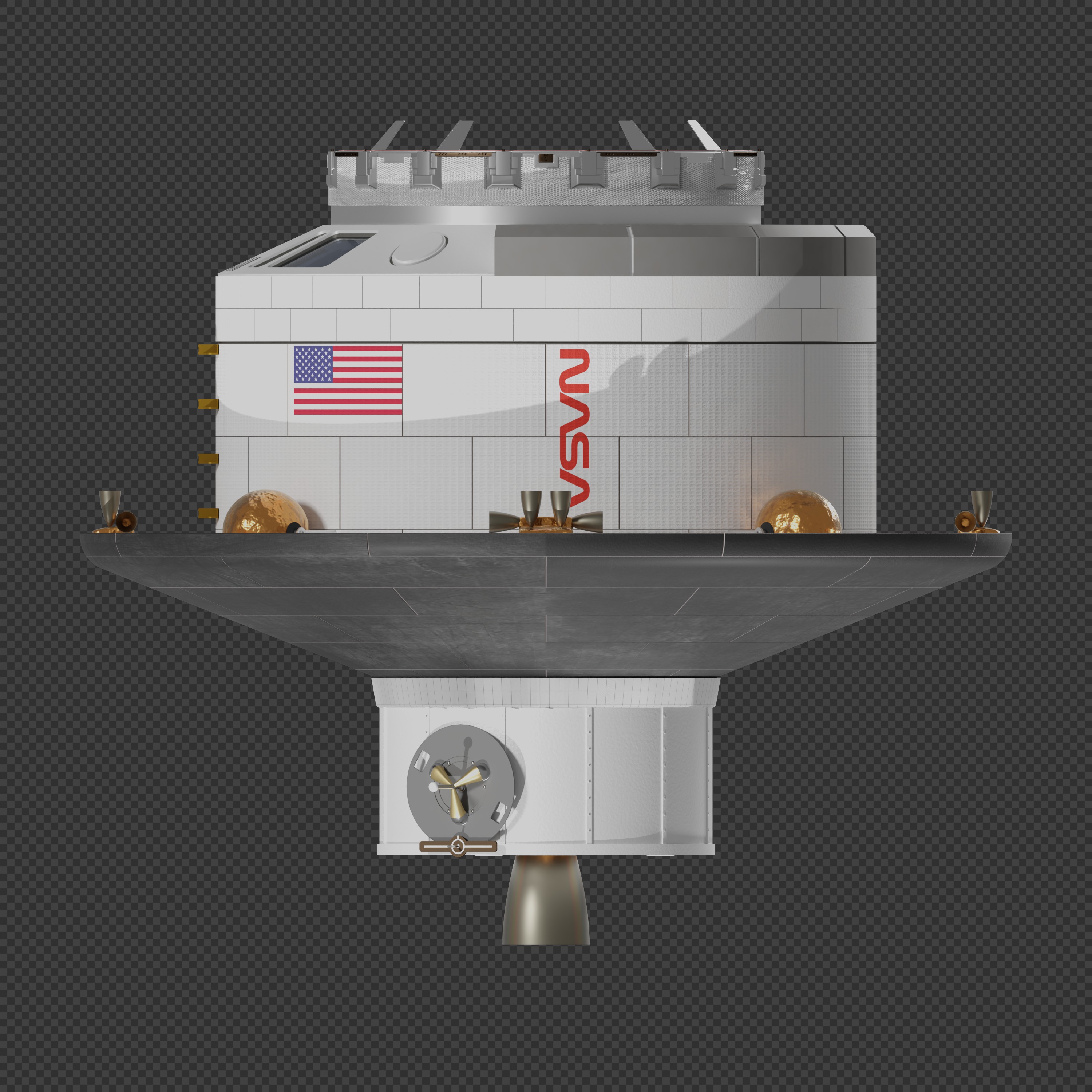 NASA SCRAM Crew Return Vehicle 3D model_2