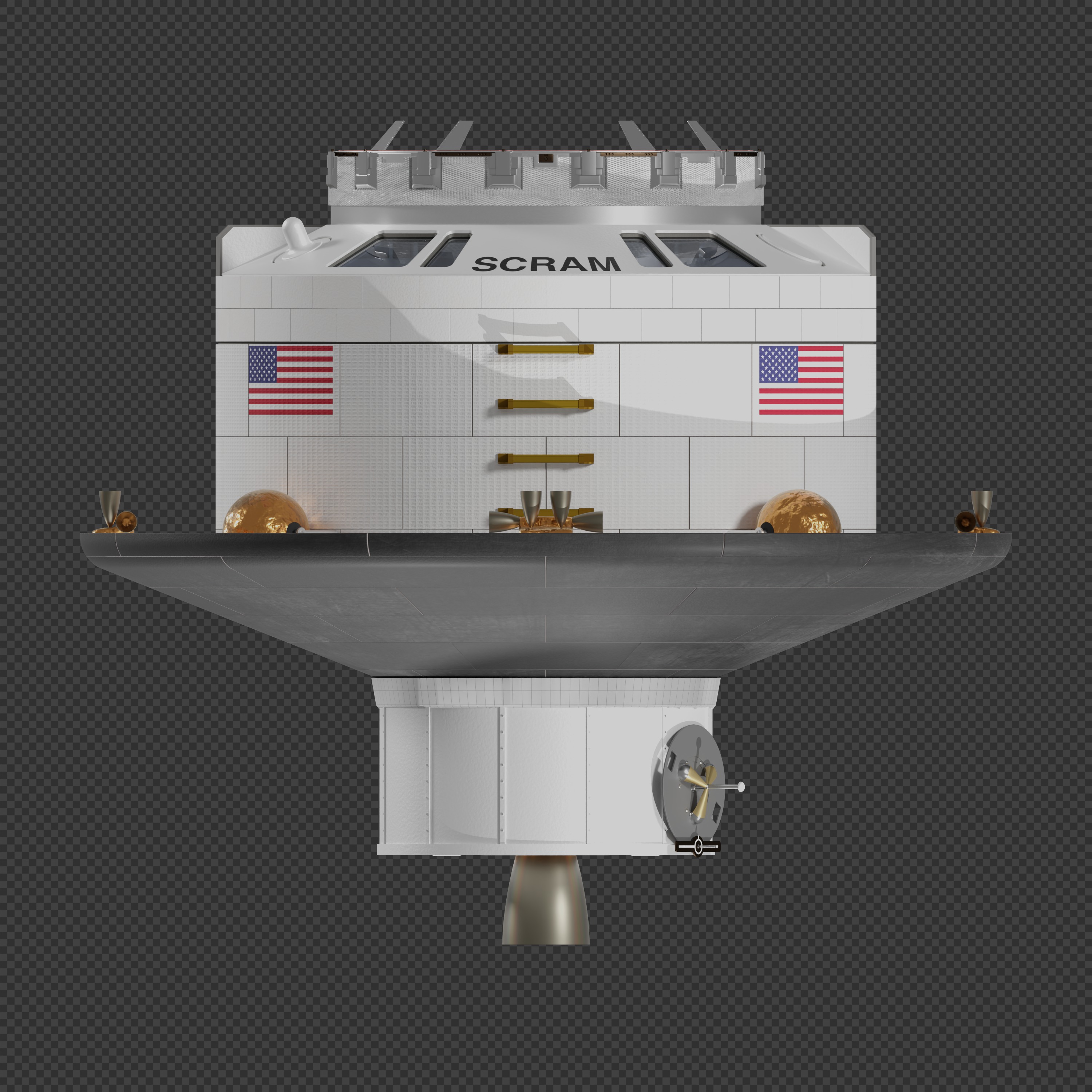 NASA SCRAM Crew Return Vehicle 3D model_1