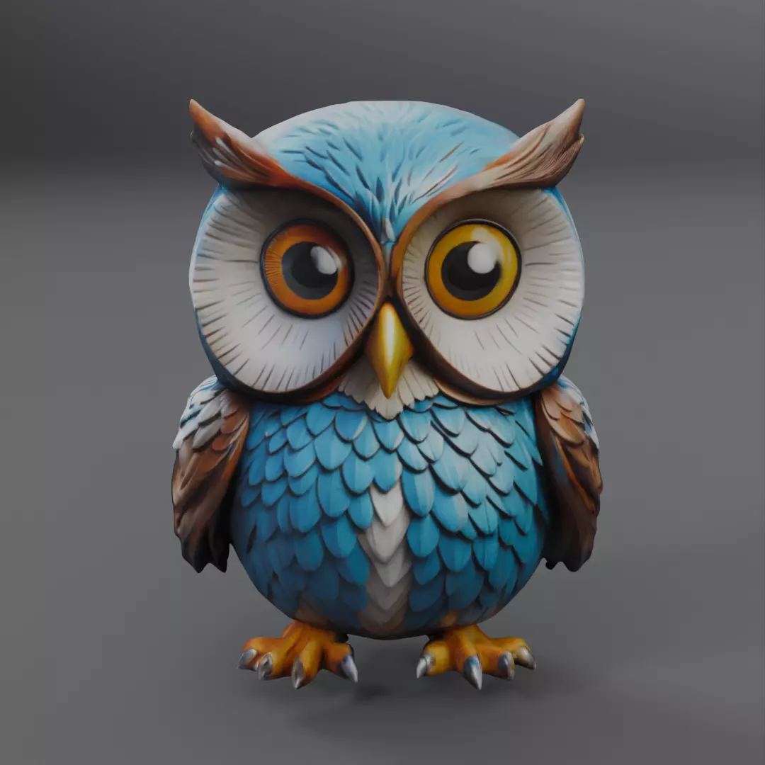 eagle owl  3D model_0