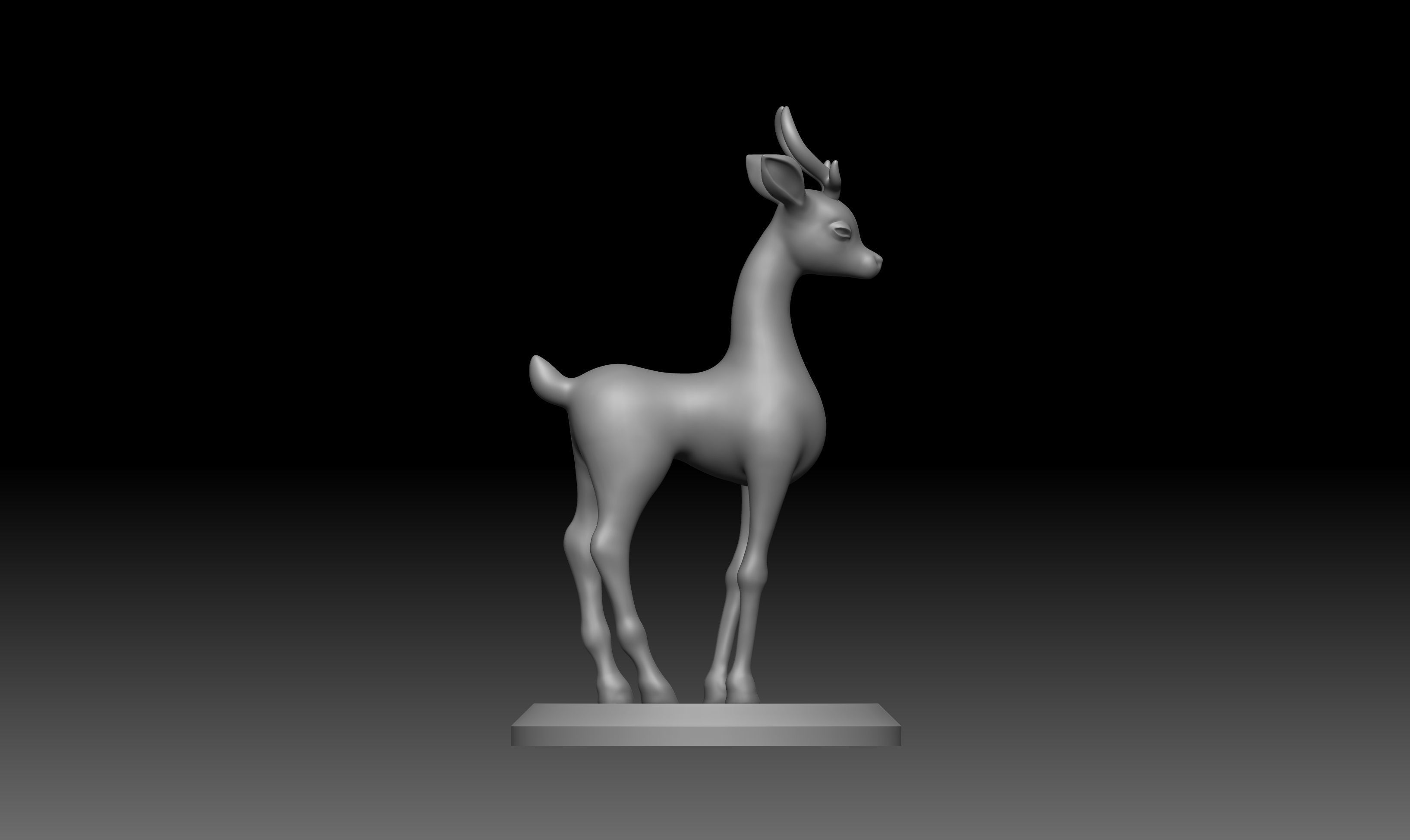 Deer Baby 3d Print model for home decor 3D print model_2
