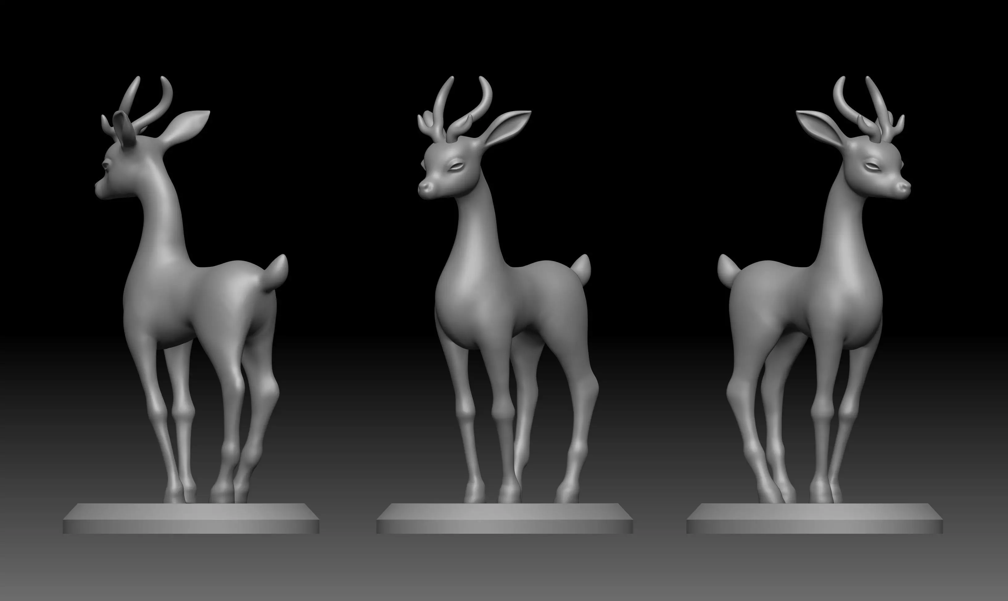 Deer Baby 3d Print model for home decor 3D print model_0