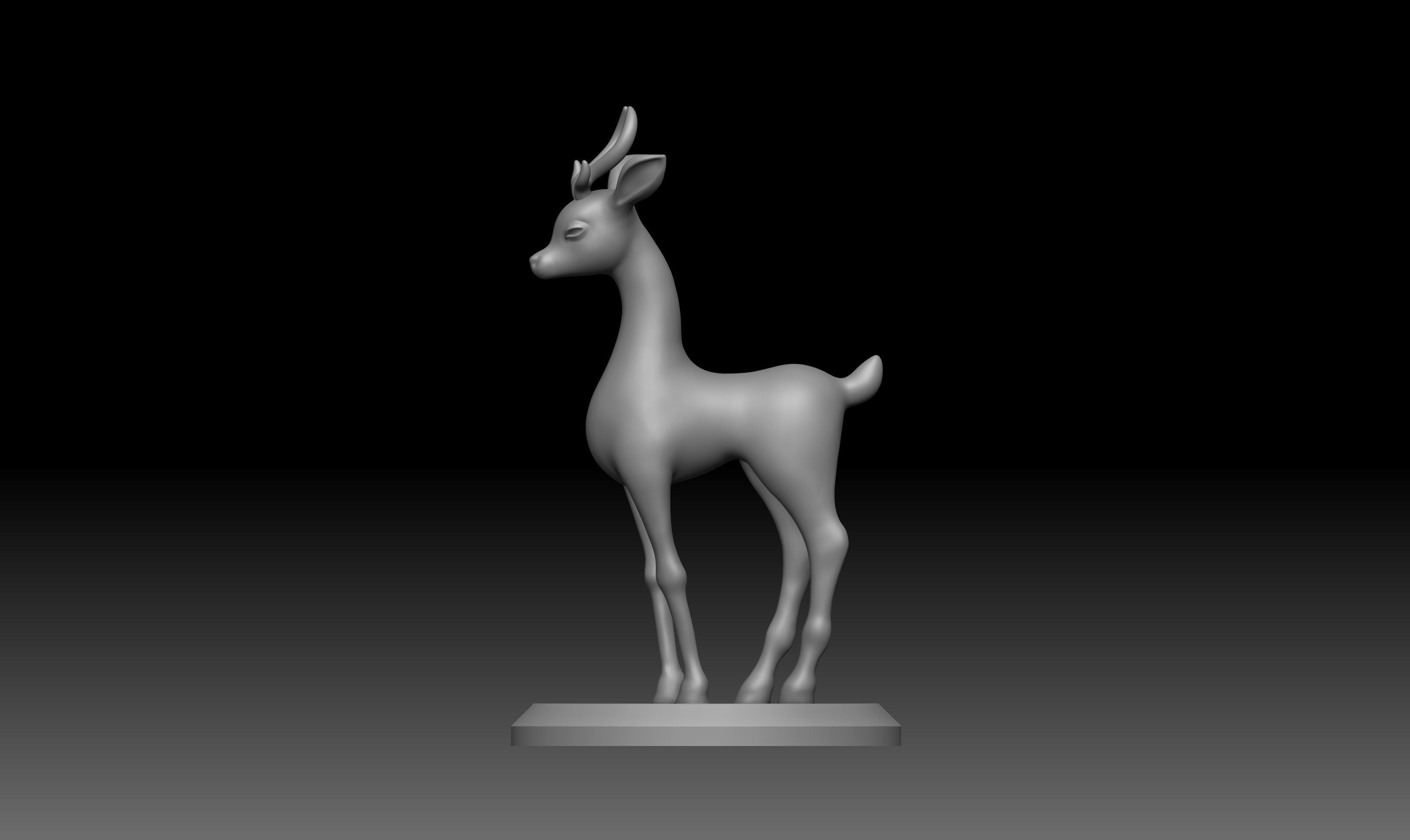 Deer Baby 3d Print model for home decor 3D print model_1