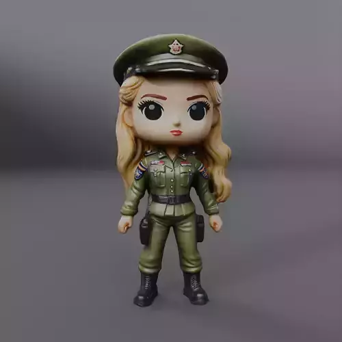 military funko doll  3D model