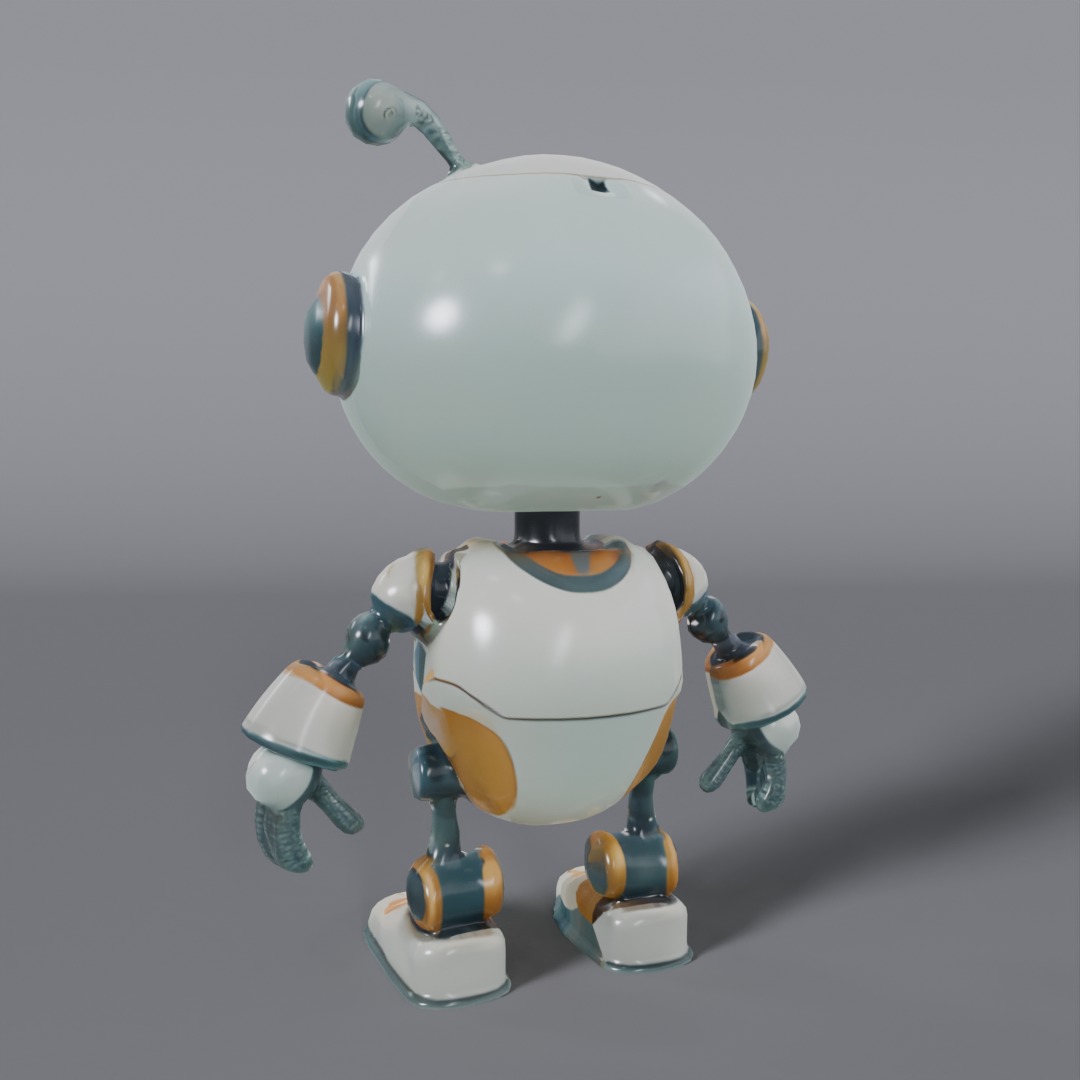 mini robot 3D model_1