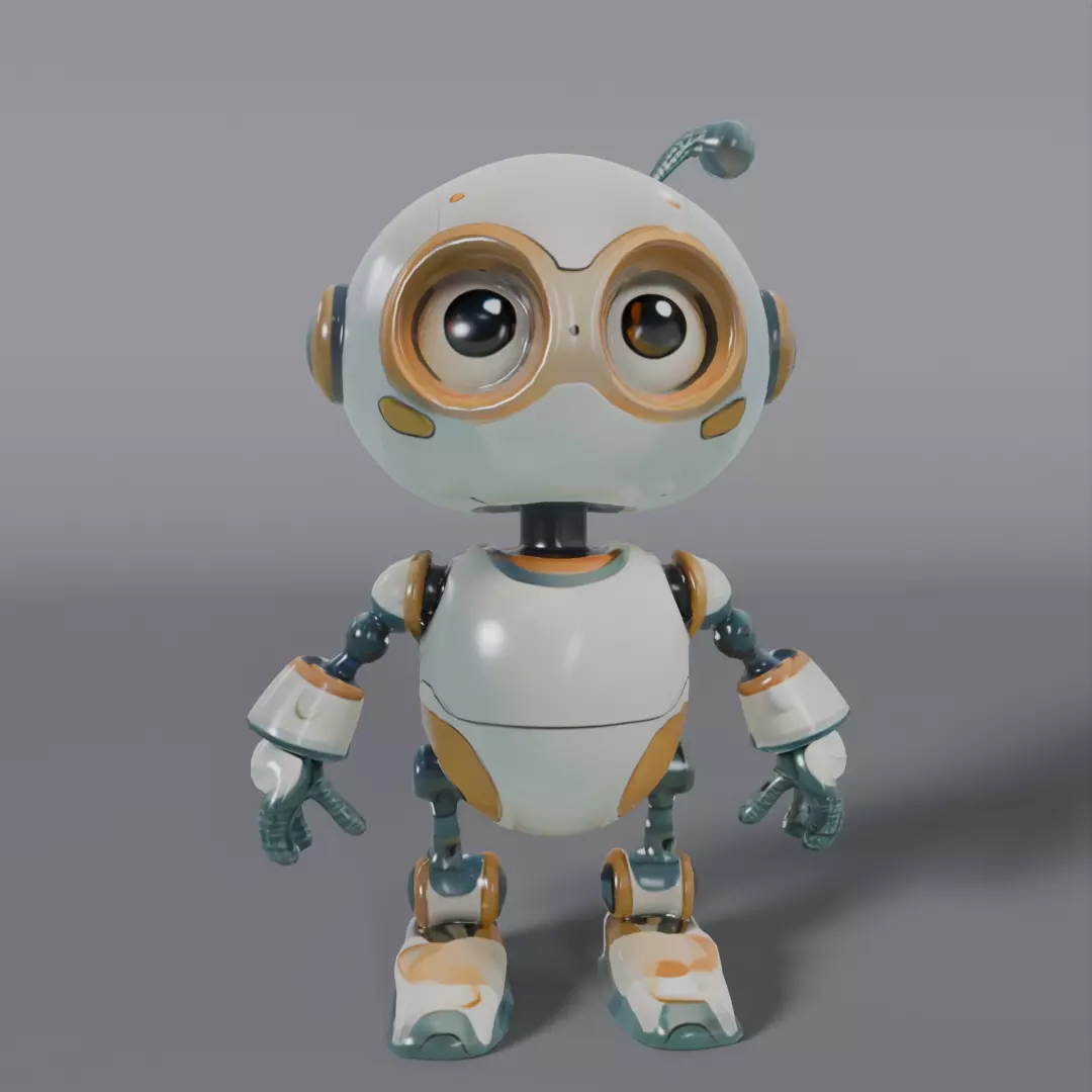 mini robot 3D model_0