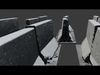 Double Concrete Barrier - Photoscanned Free 3D model_1