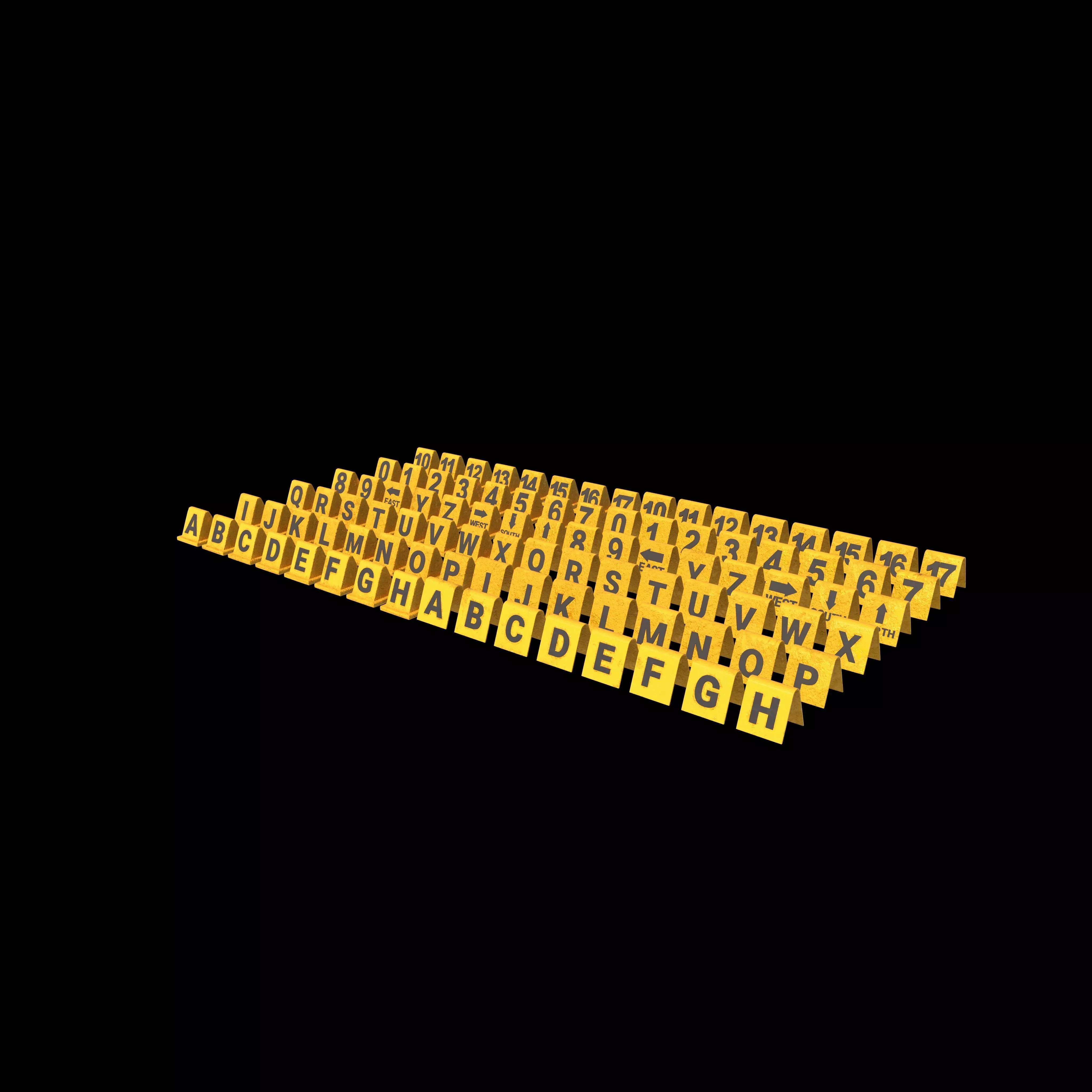 Crime Scene Signs 3D model_0