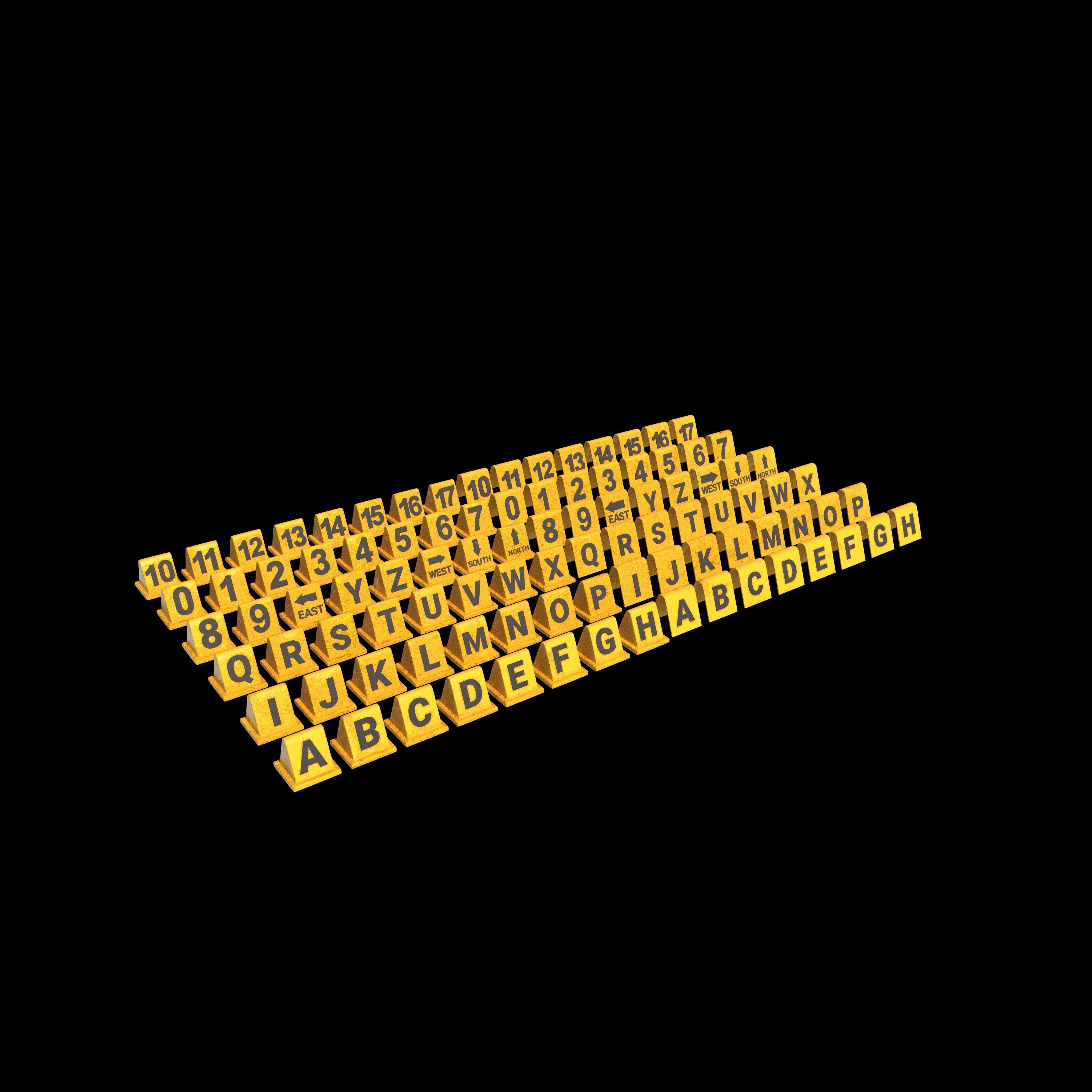 Crime Scene Signs 3D model_8