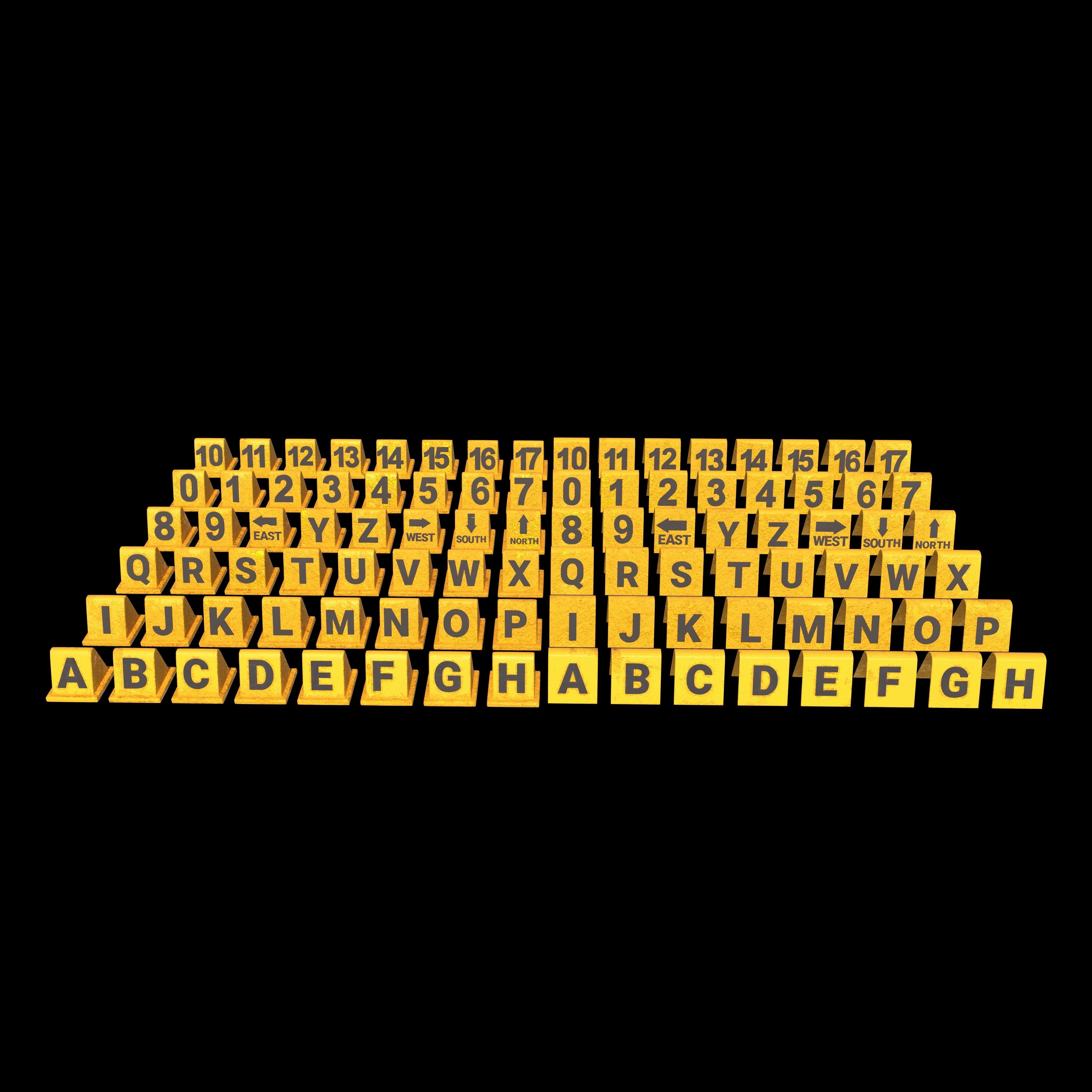 Crime Scene Signs 3D model_7