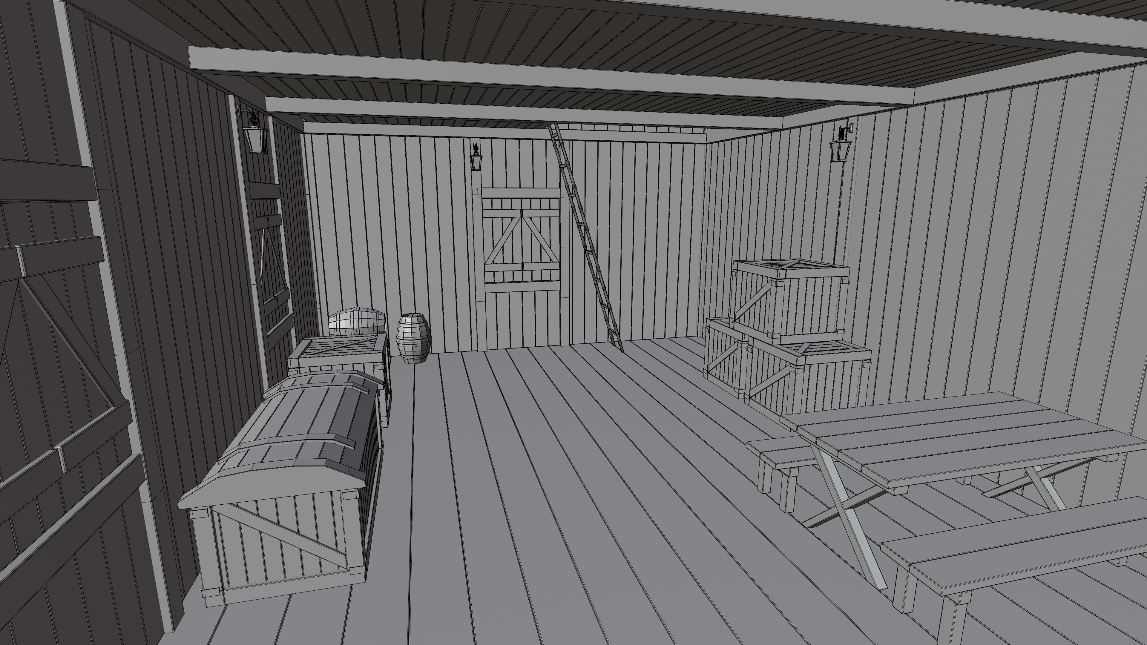 Medieval Fantasy House 03 3D model_15