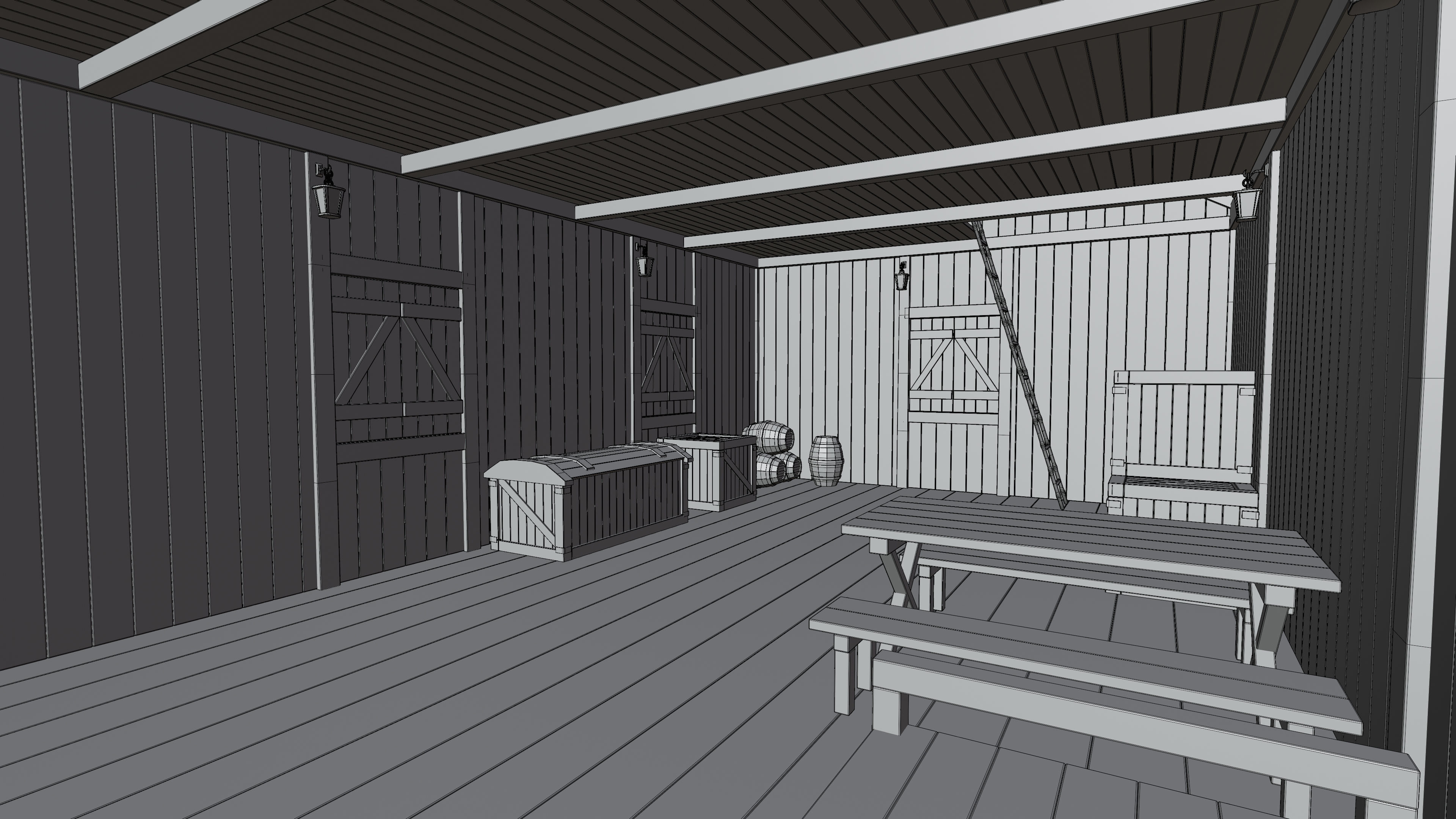 Medieval Fantasy House 03 3D model_16