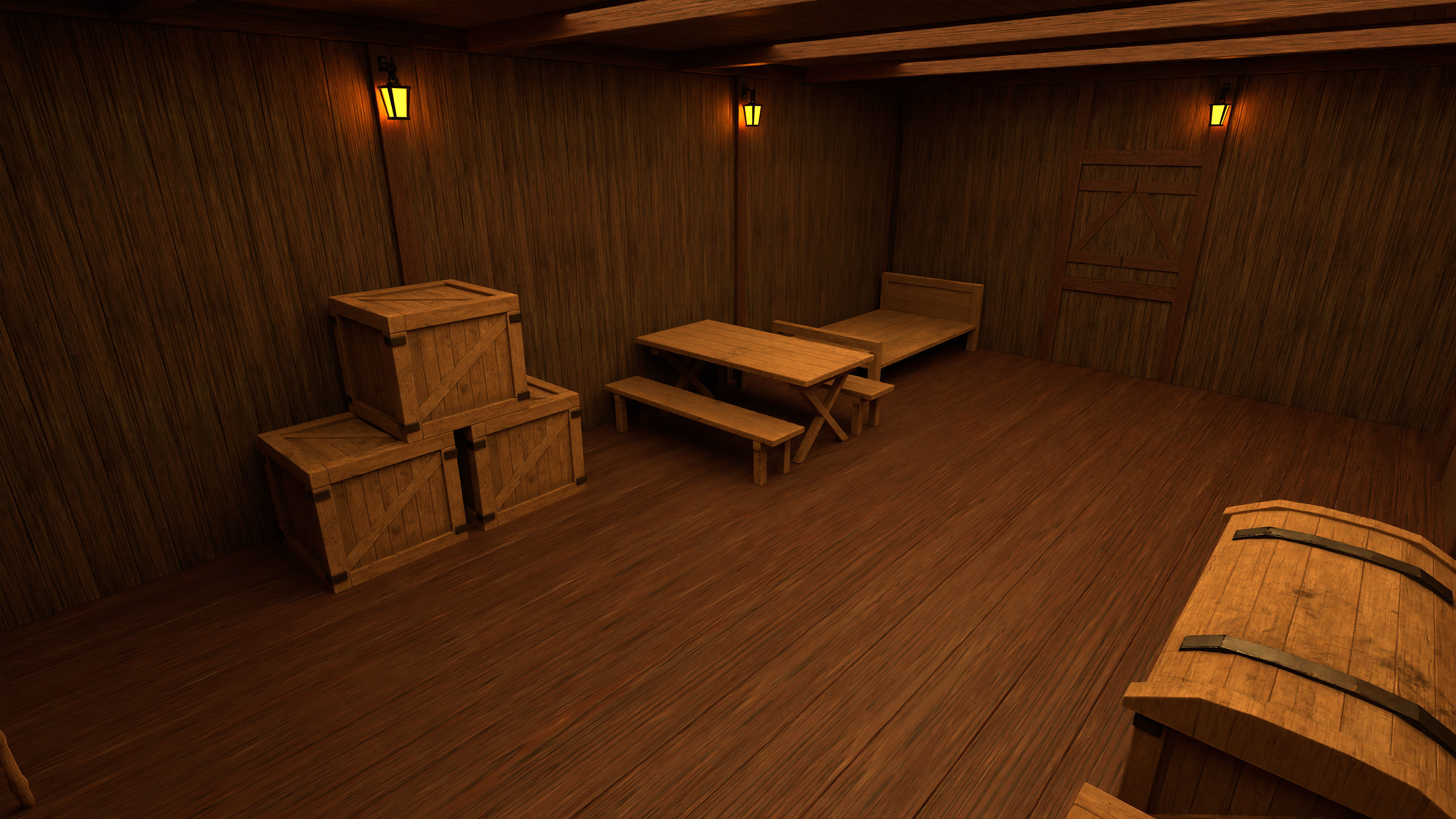 Medieval Fantasy House 03 3D model_6