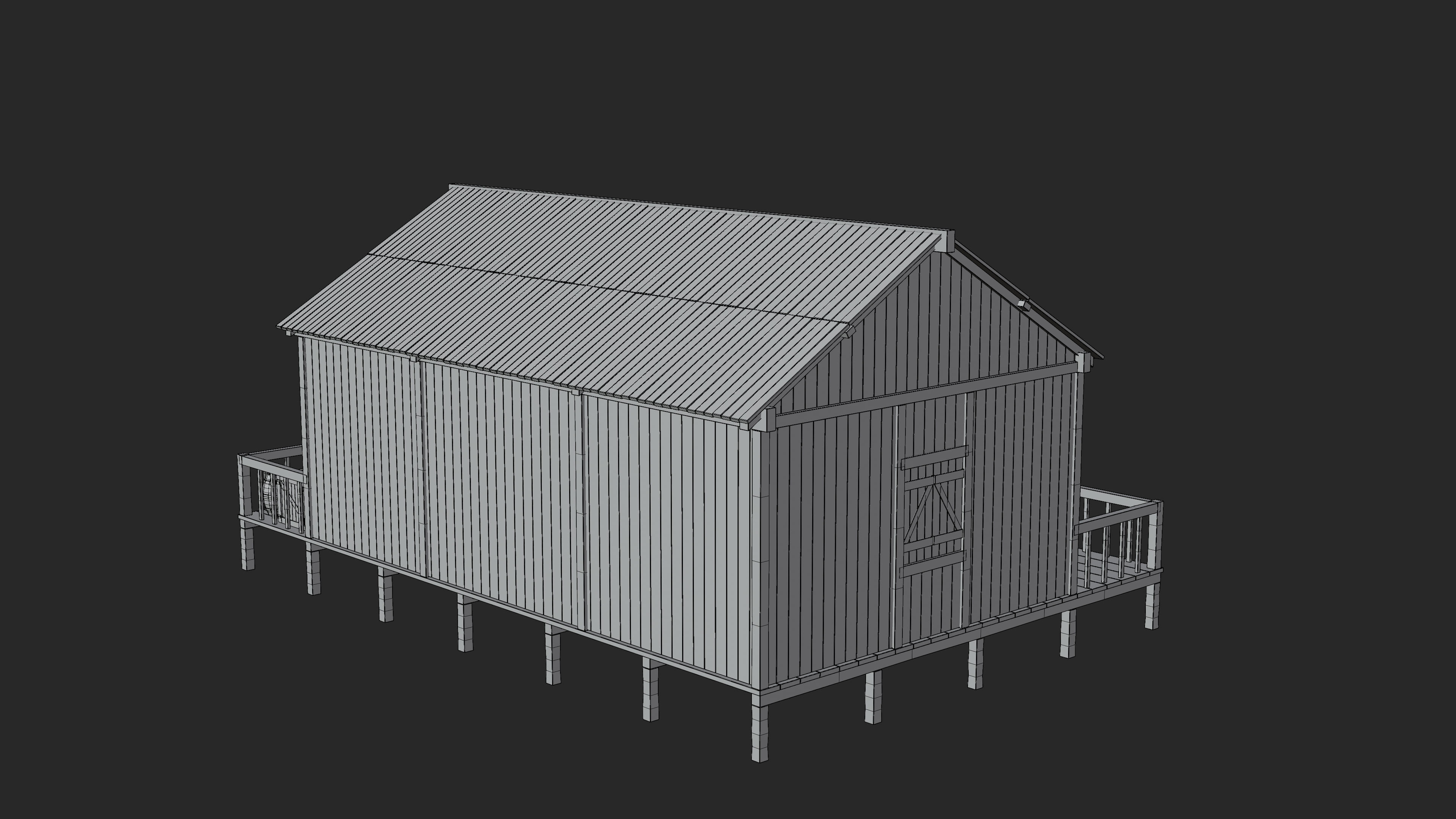 Medieval Fantasy House 03 3D model_14