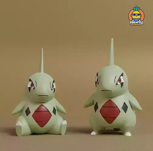 Pokemon - Larvitar  with 2 poses