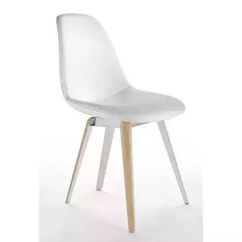 Slice Genuine Leather Upholstered Dining Chair