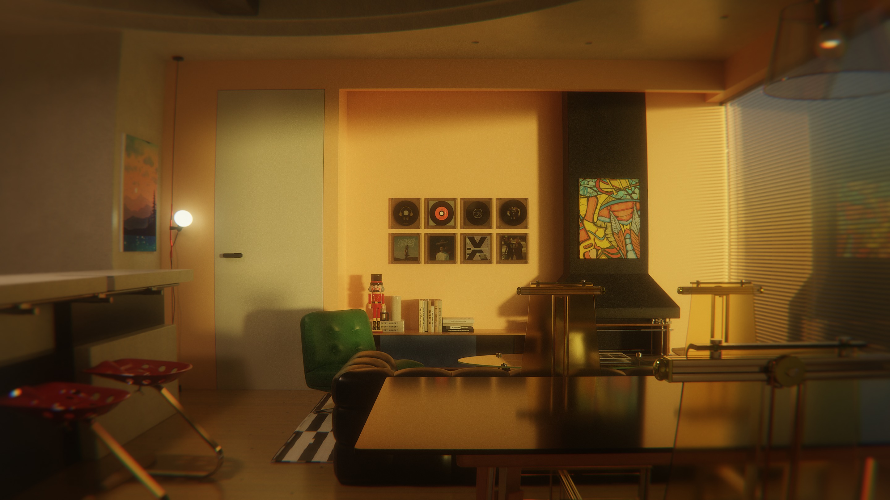 Living Room 3D model_1