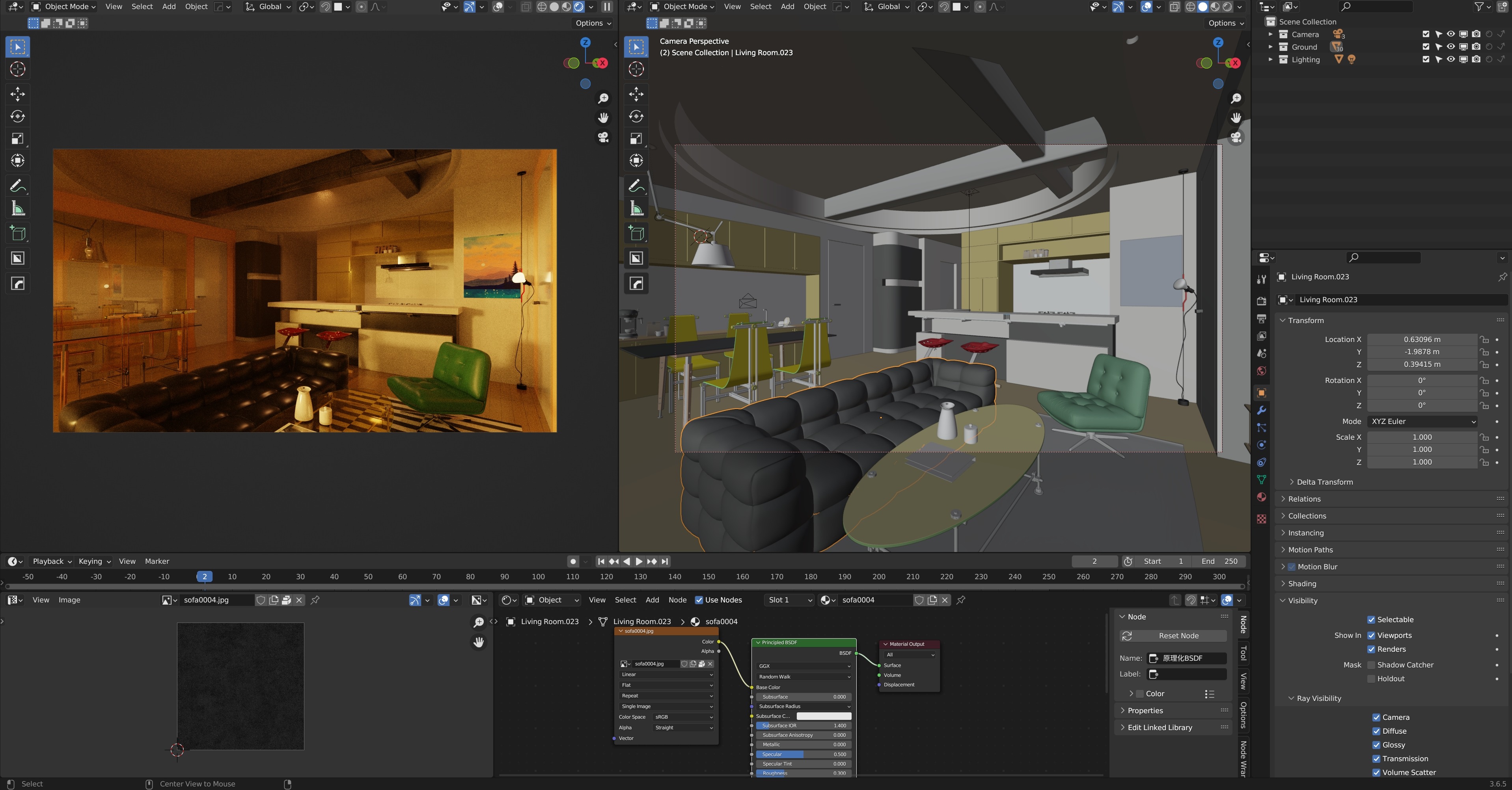 Living Room 3D model_3