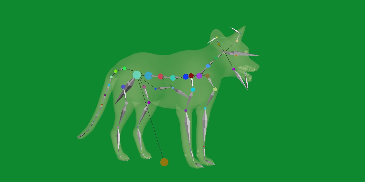 Red Fox Karaganda Low-poly 3D model_28