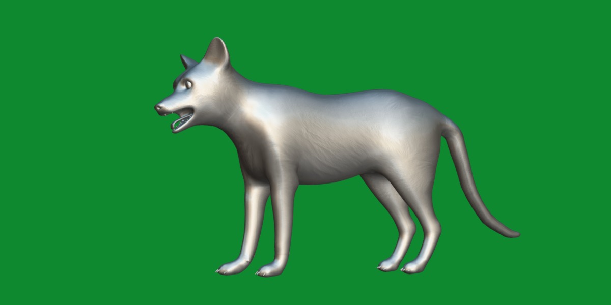 Red Fox Karaganda Low-poly 3D model_41