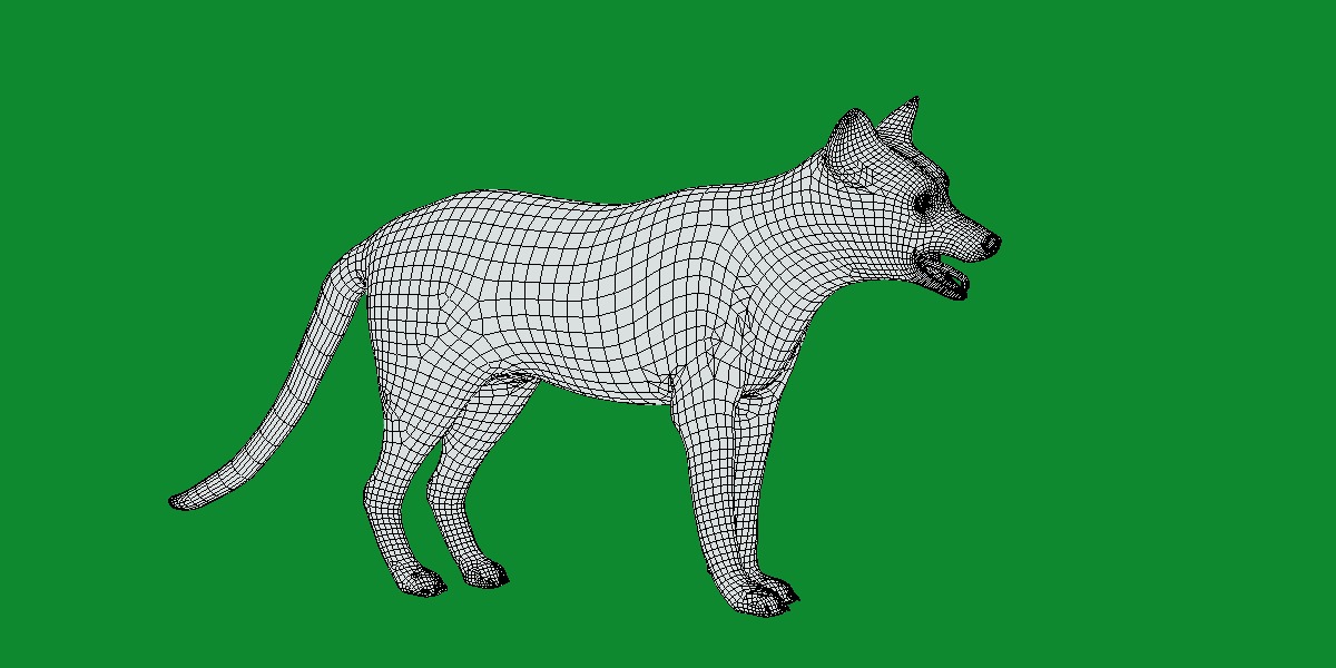 Red Fox Karaganda Low-poly 3D model_39