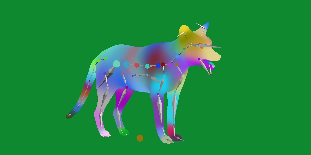 Red Fox Karaganda Low-poly 3D model_27