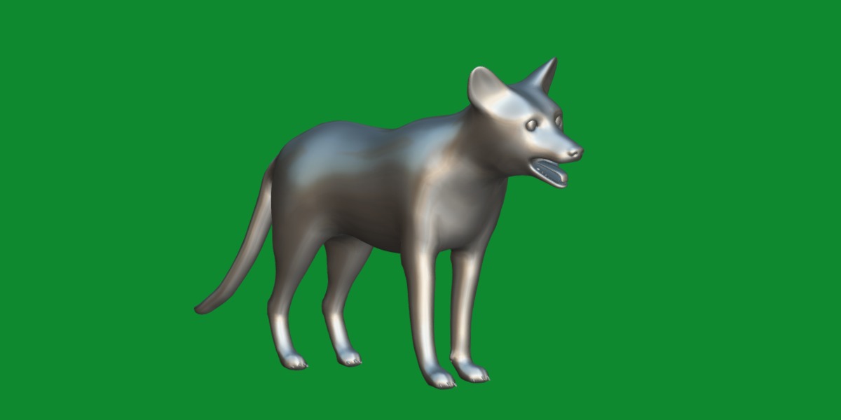 Red Fox Karaganda Low-poly 3D model_42