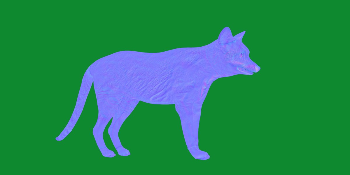 Red Fox Karaganda Low-poly 3D model_22