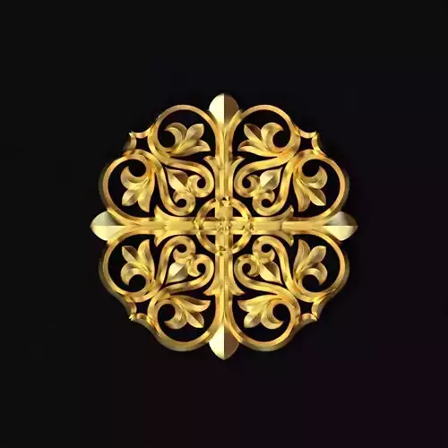 Central decor ornament for furniture