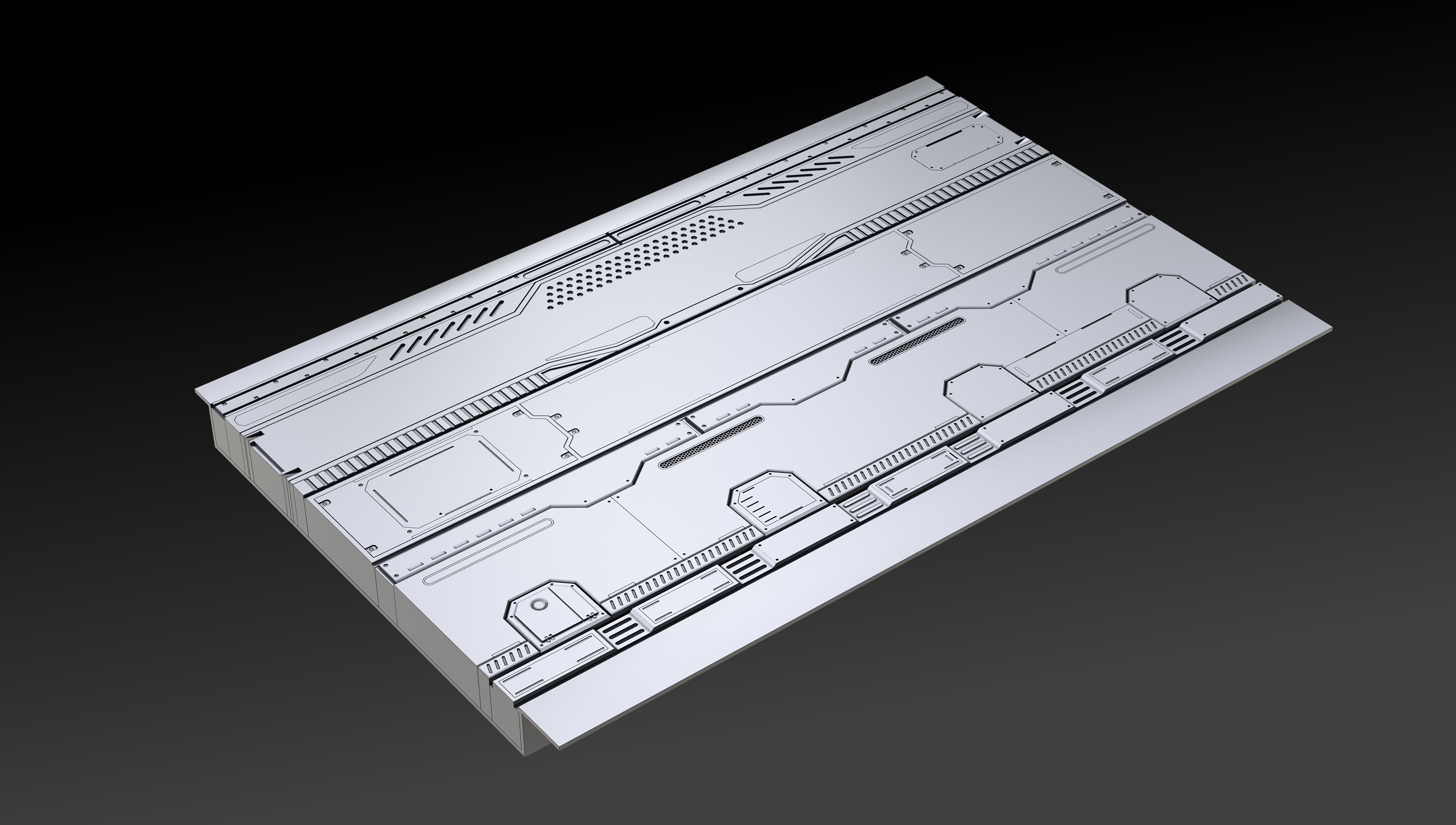 SCI-FI FLOOR PANELS VOL 02 3D model_3