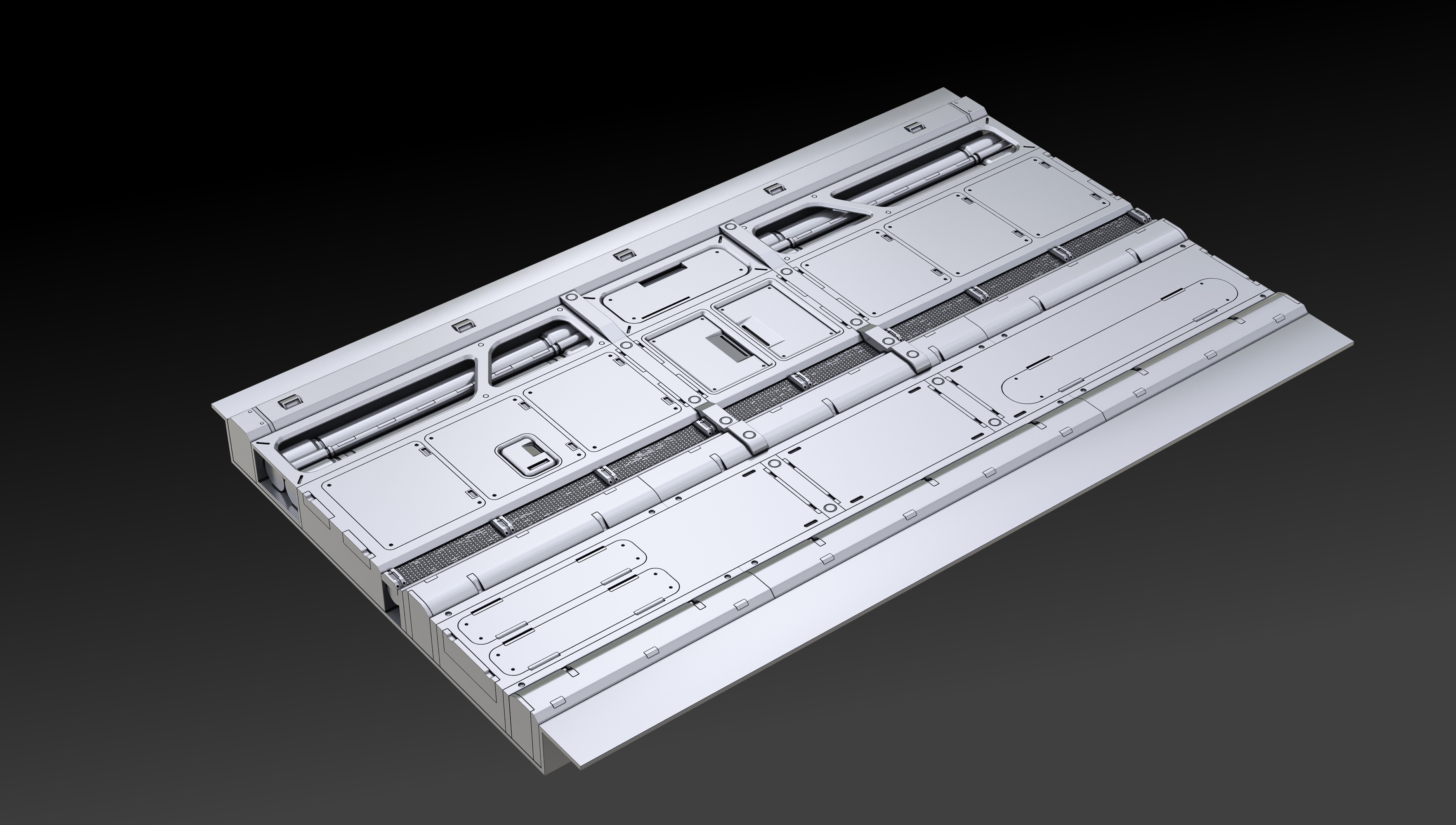 SCI-FI FLOOR PANELS VOL 02 3D model_9