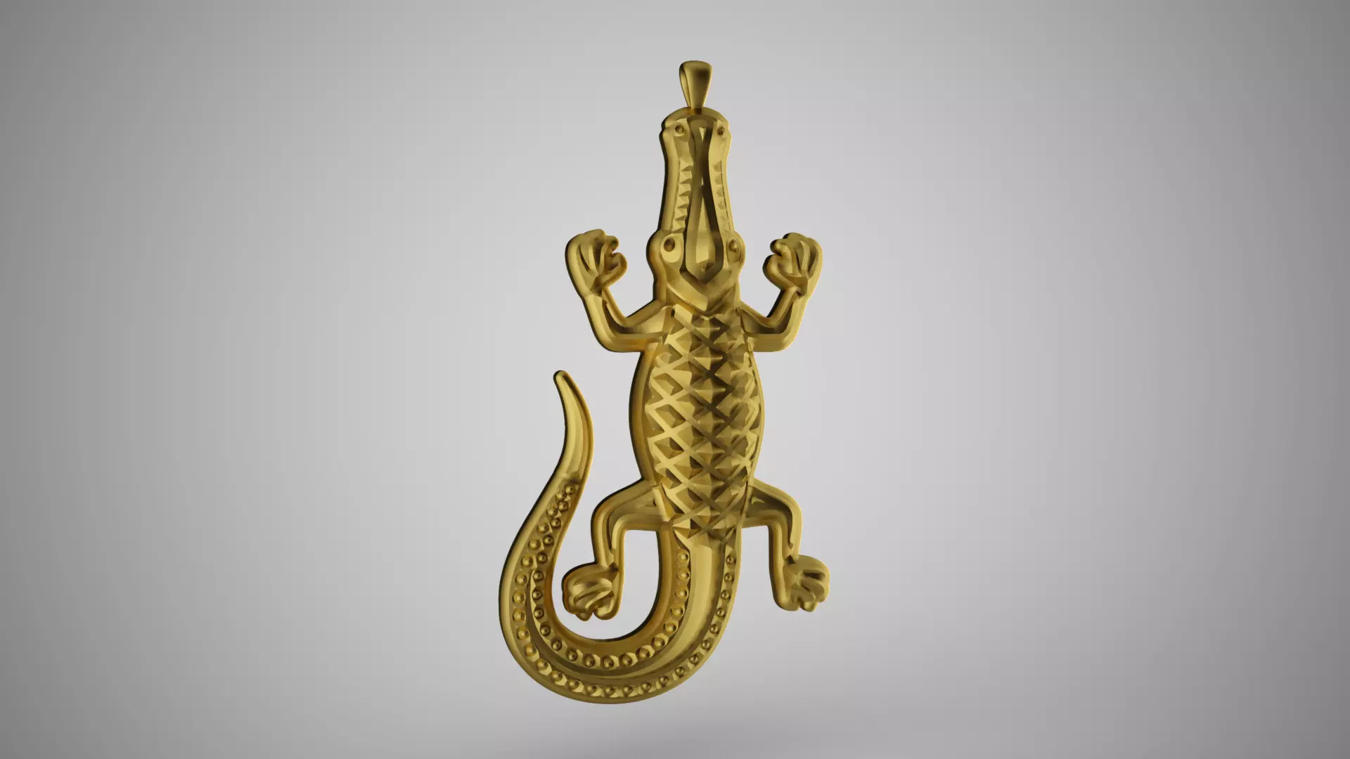 Crocodile Above Necklace 3D print model