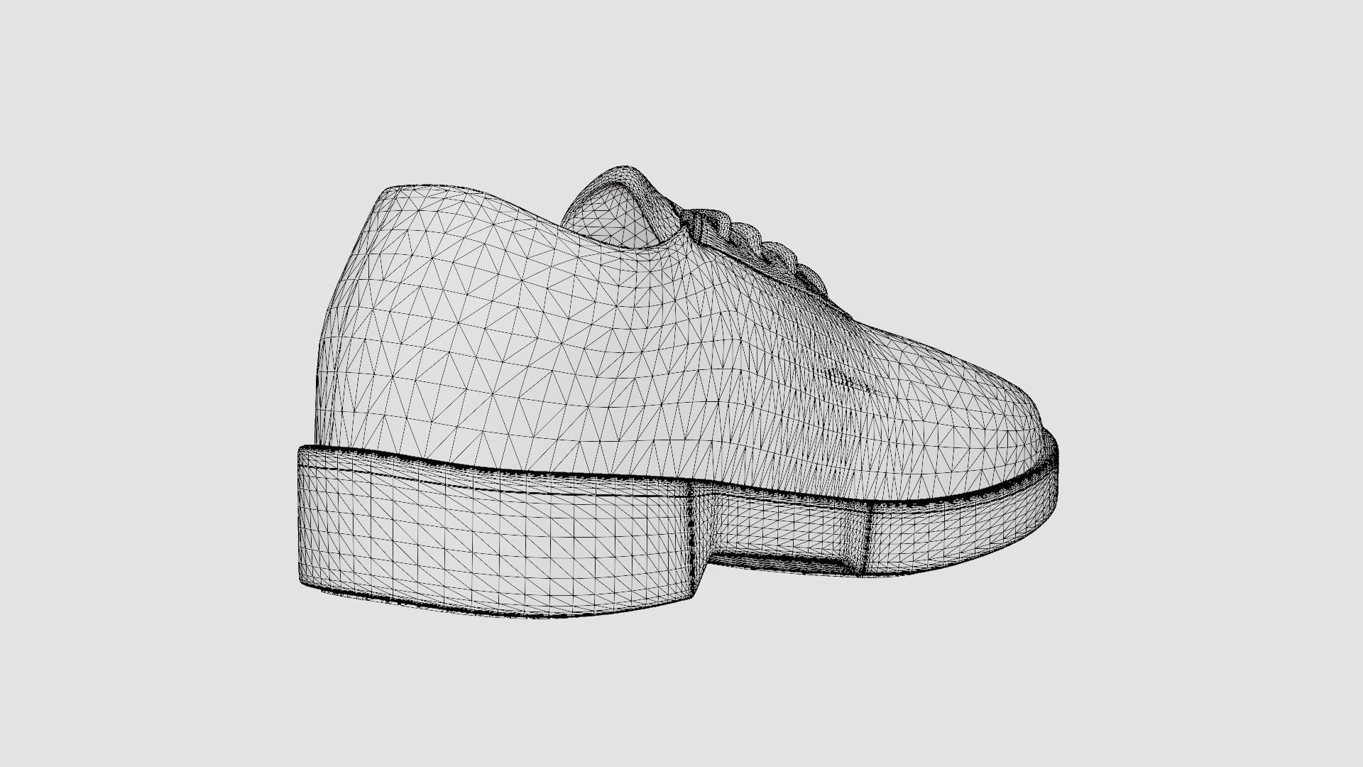 Shoes Low-poly 3D model_7