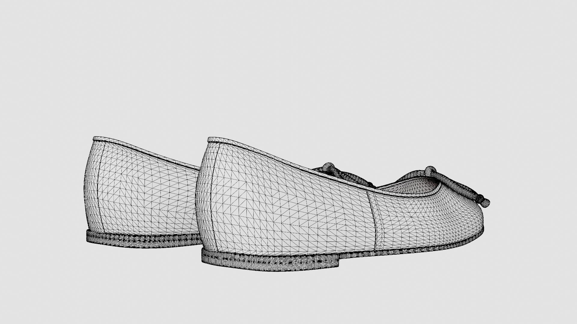 Ladies Shoes Low-poly 3D model_7