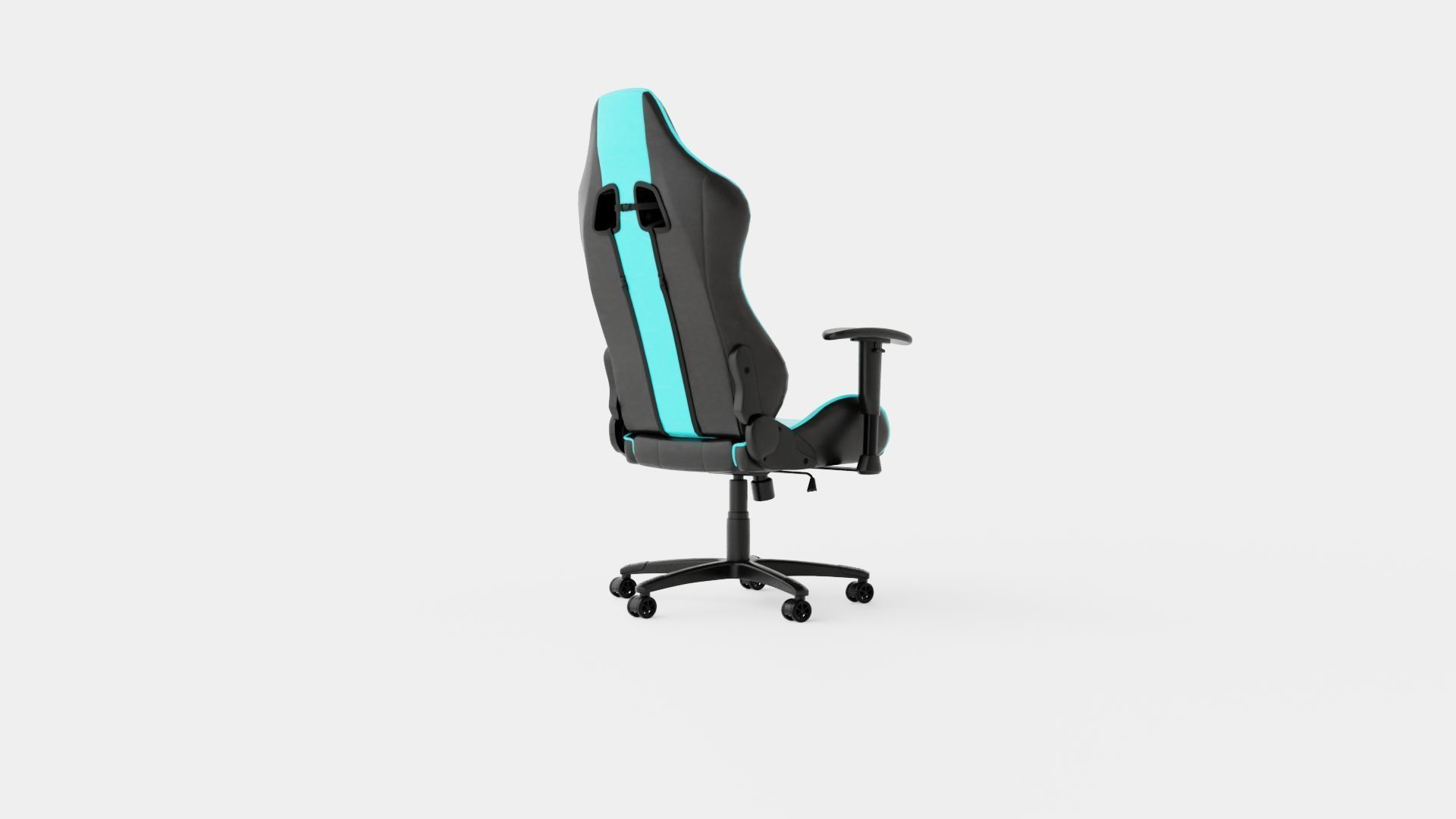 Gaming Chair Low-poly 3D model_3