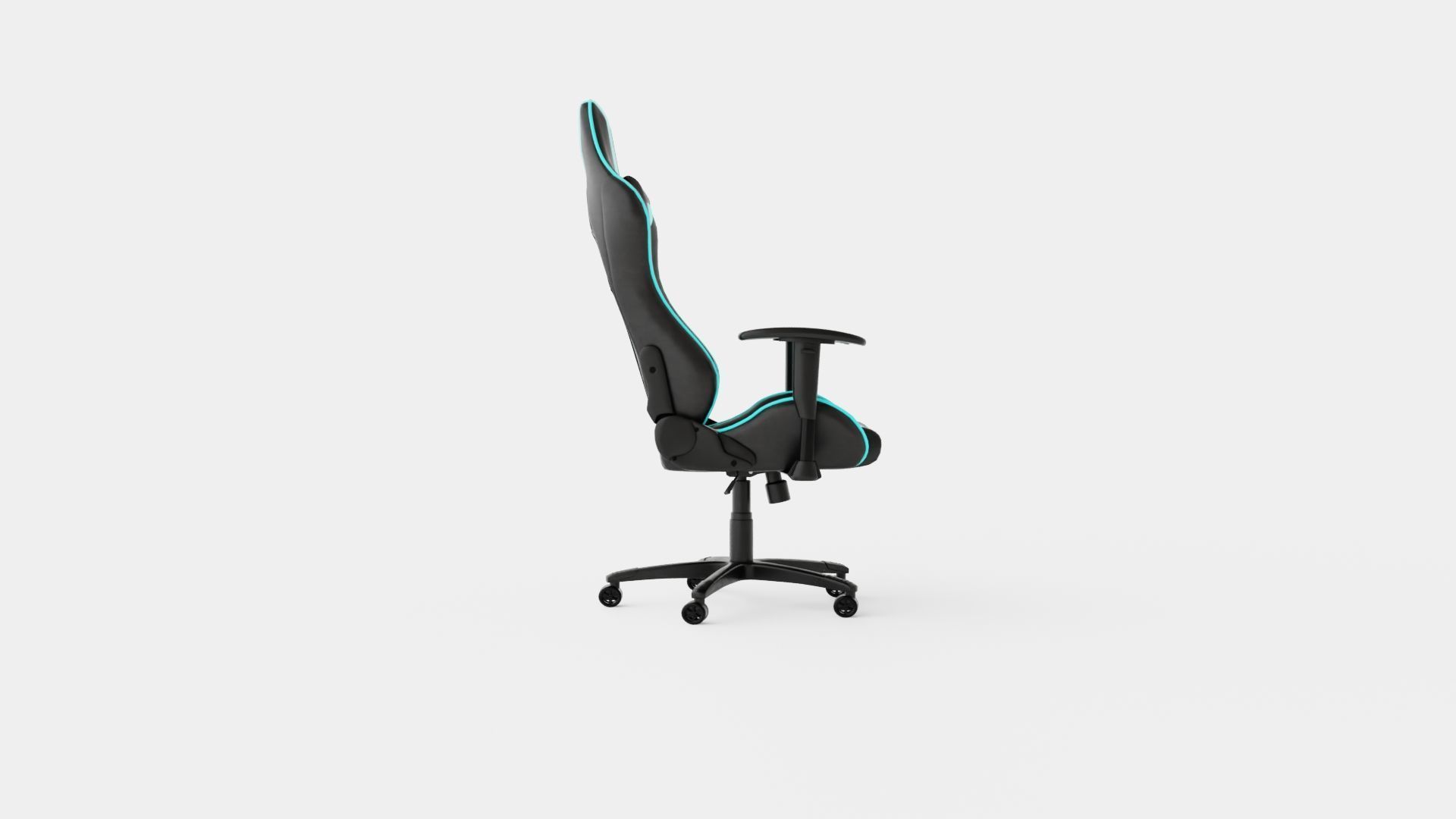 Gaming Chair Low-poly 3D model_2