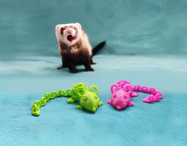 Articulated Mouse Toy 3D print model