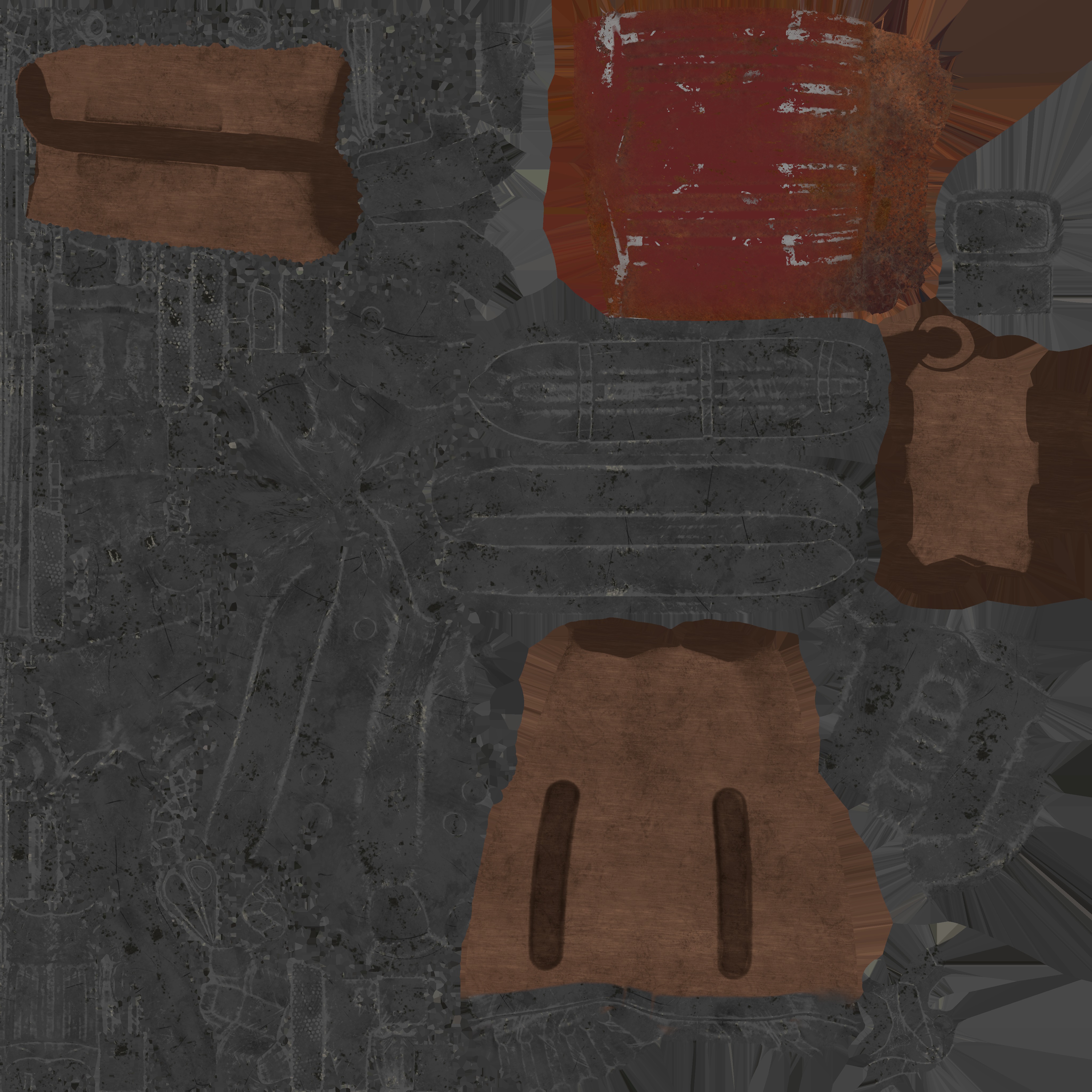 AK47 Kalashnikov 3D Model - Low Poly PBR Textured Low-poly 3D model_14