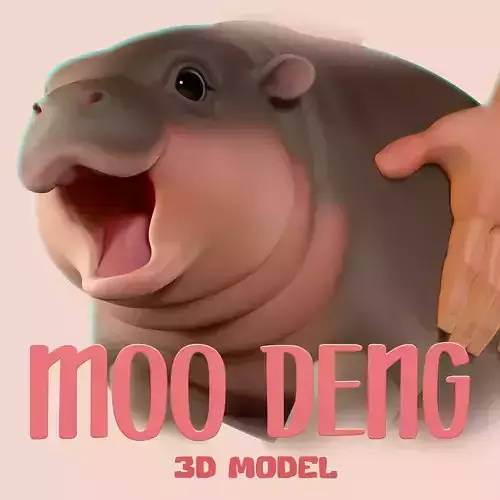 Moo Deng 3D print model